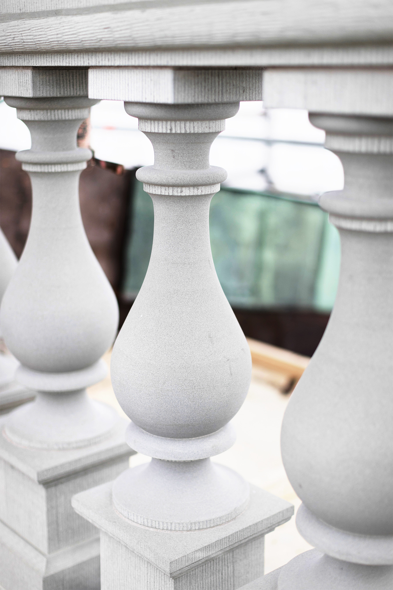 Nyhuggna balusterdockor på Stockholms slott