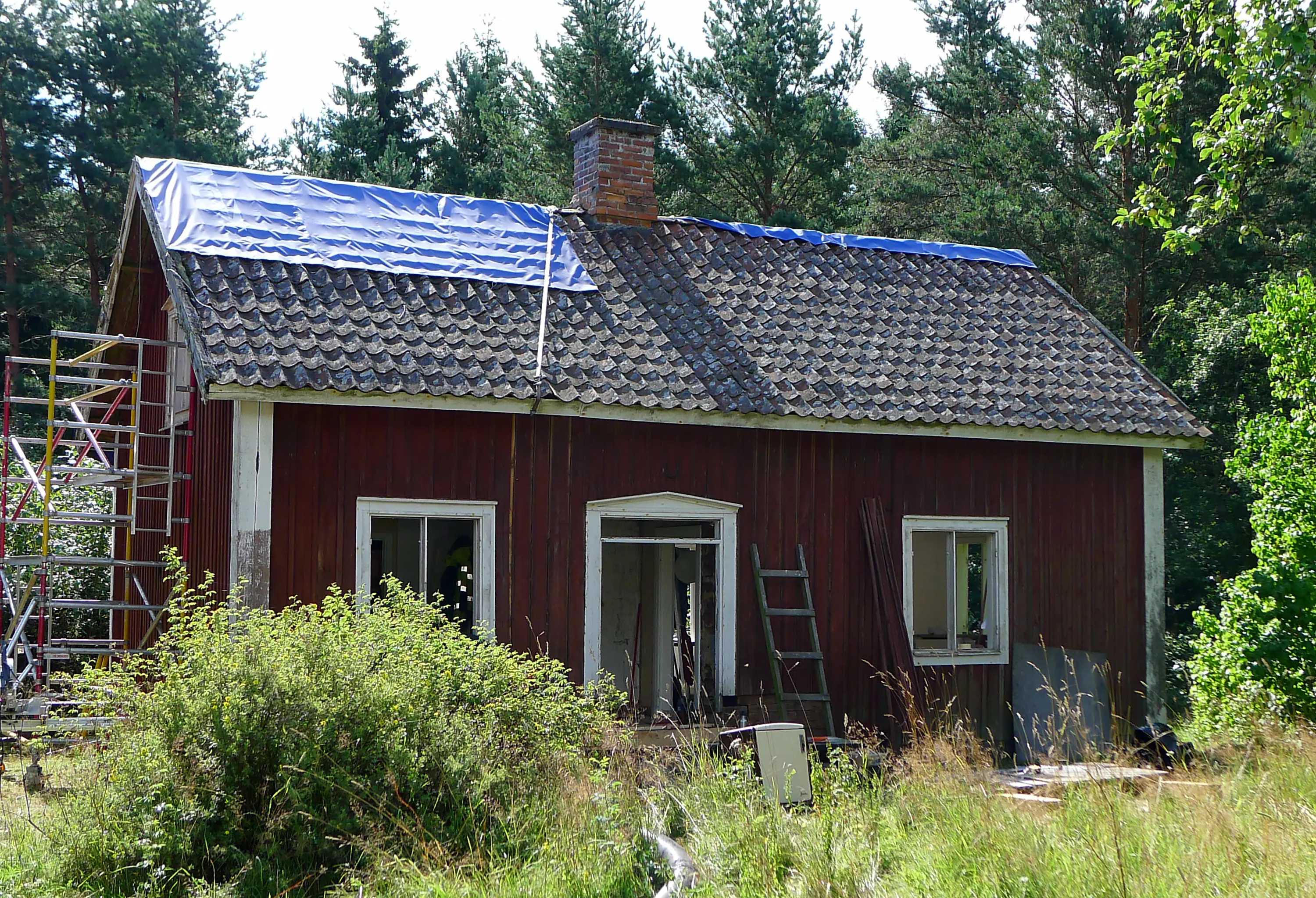 Hökarydstorpet vid Huseby före renovering