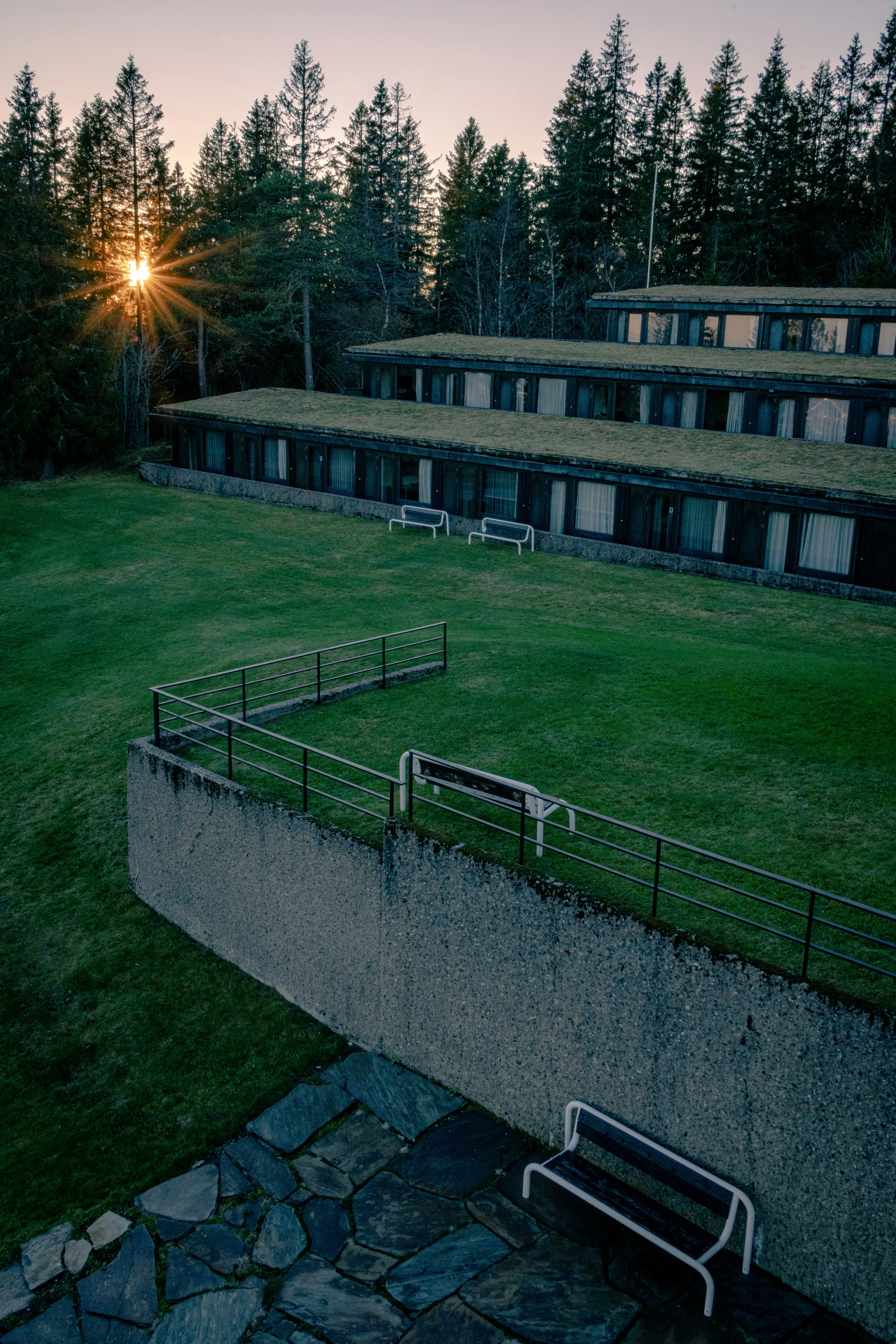 Voksenåsens terrasser.