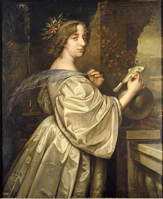 Drottning Kristina, porträtt målat av David Beck 1650.