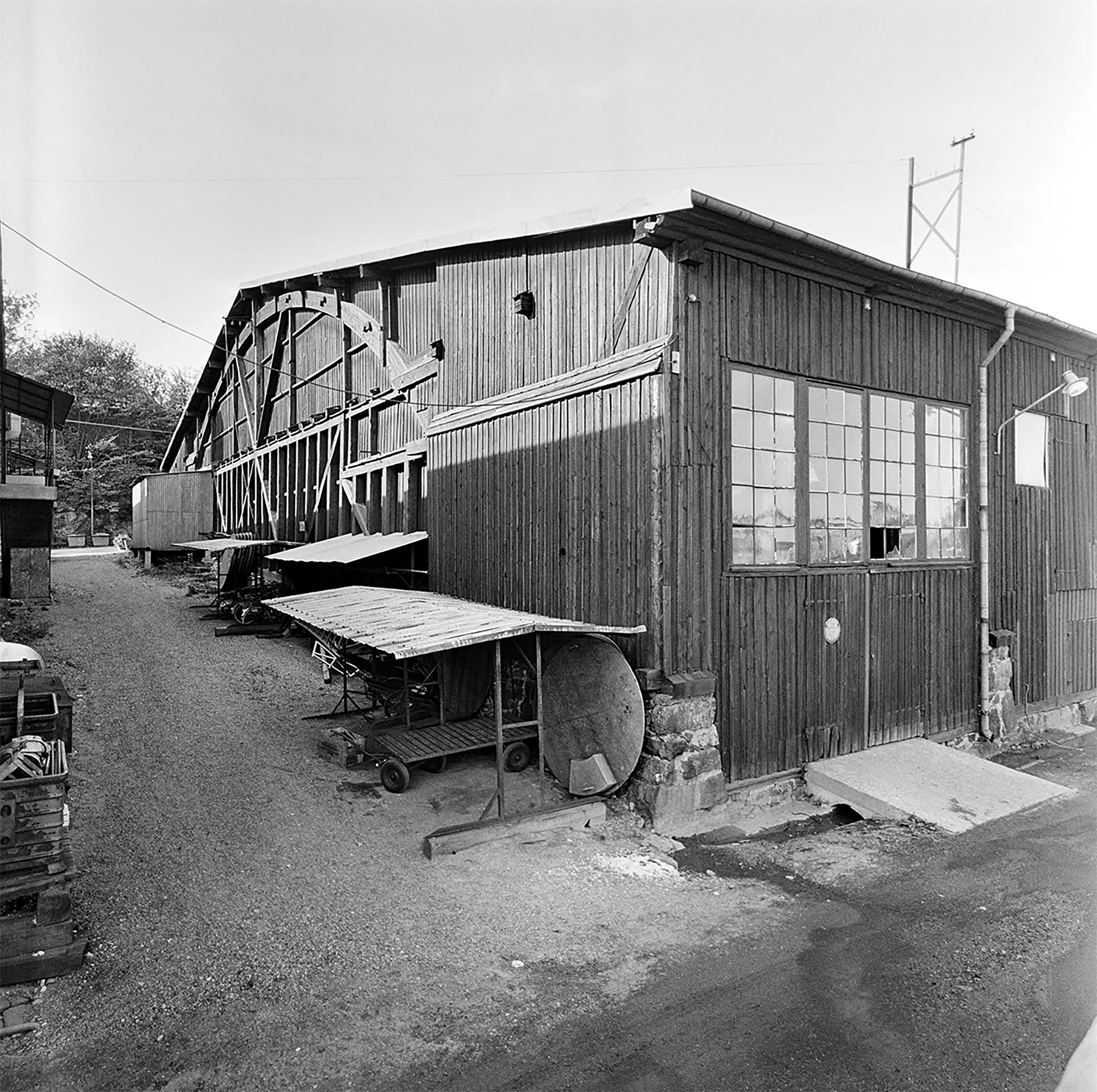 Stora slupskjulet inför rivningen
