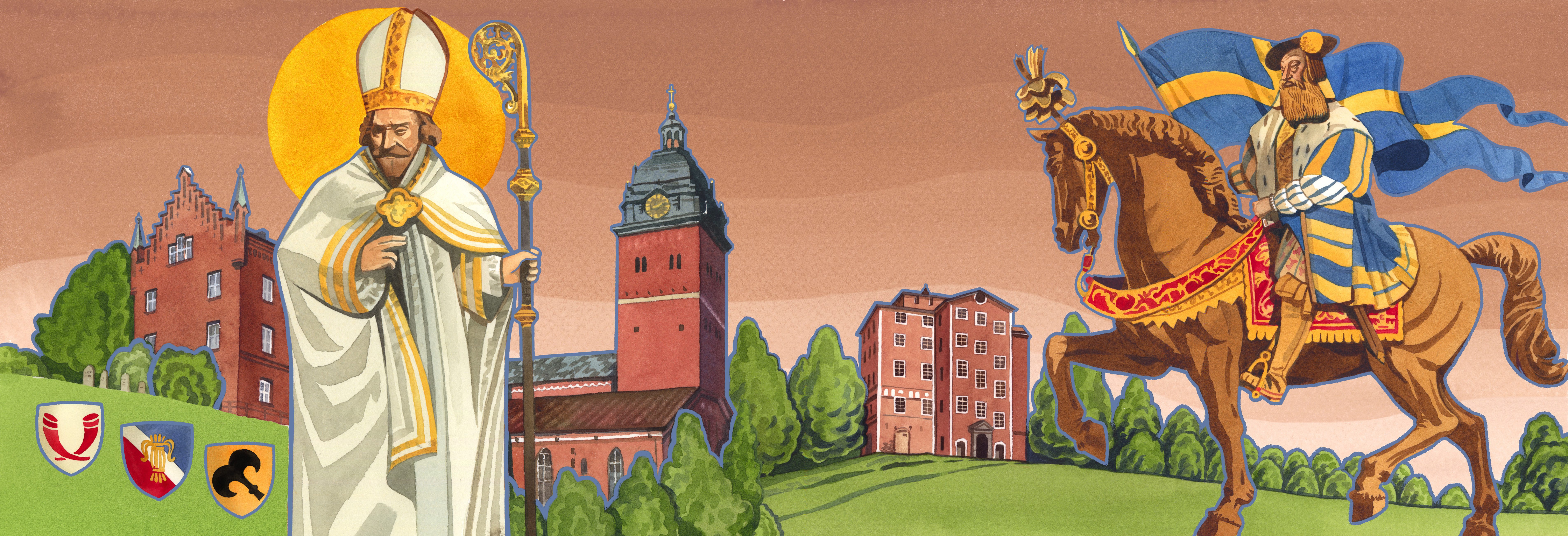 Roggeborgen, Biskop Kort Rogge samt Gustav Vasa