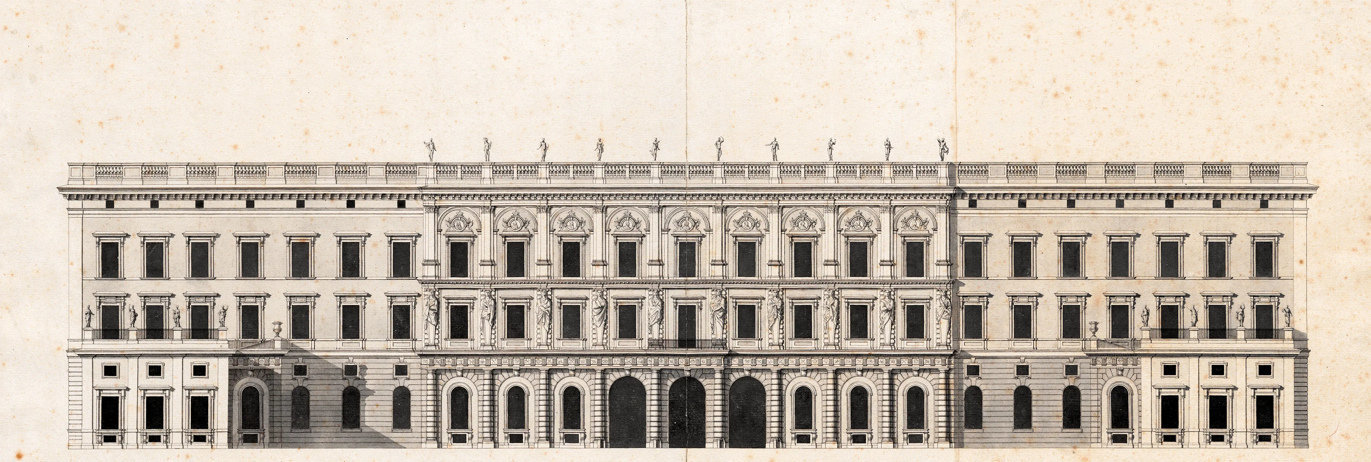 Västra fasaden av Stockholms slott