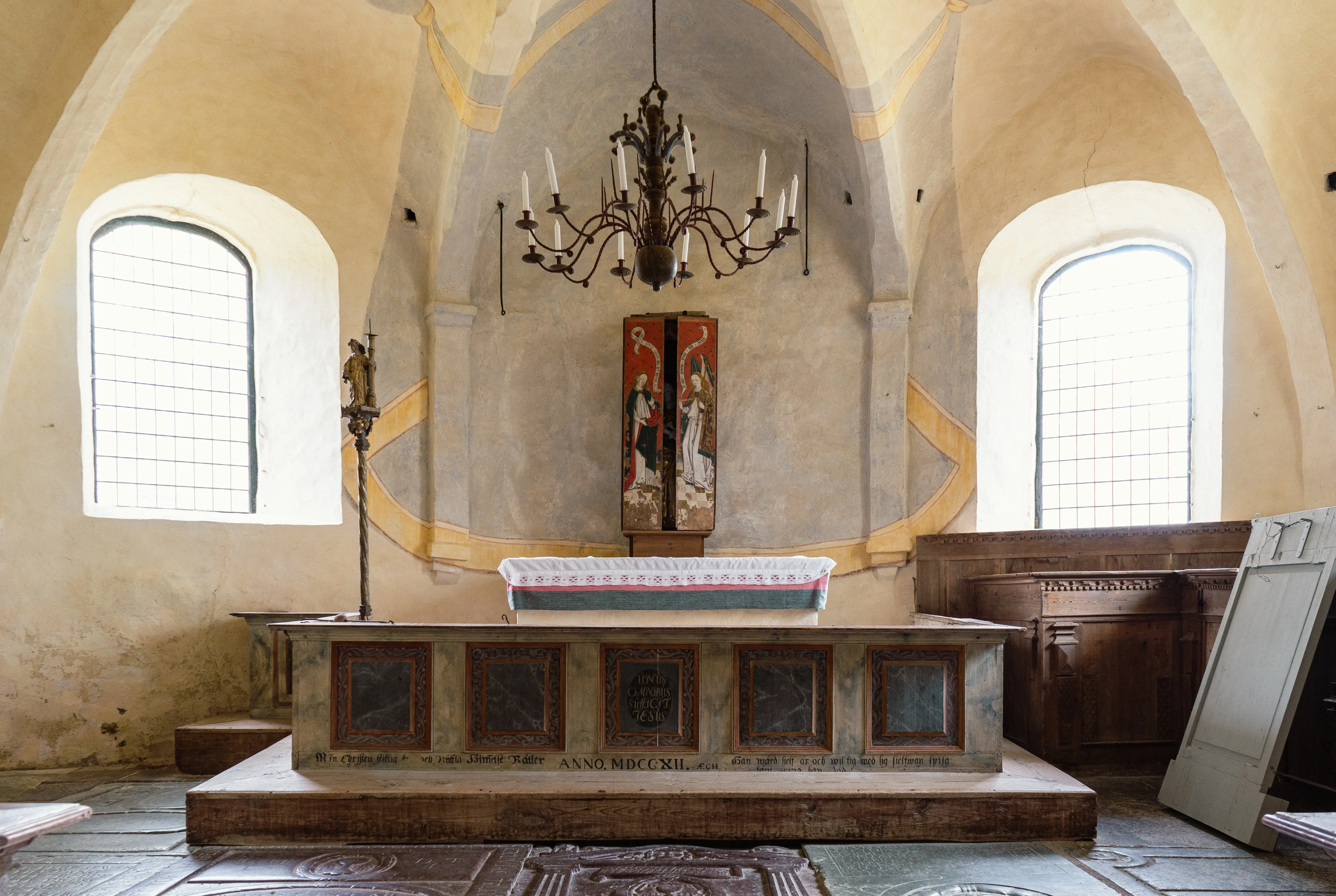 Interiör från Risinge gamla kyrka