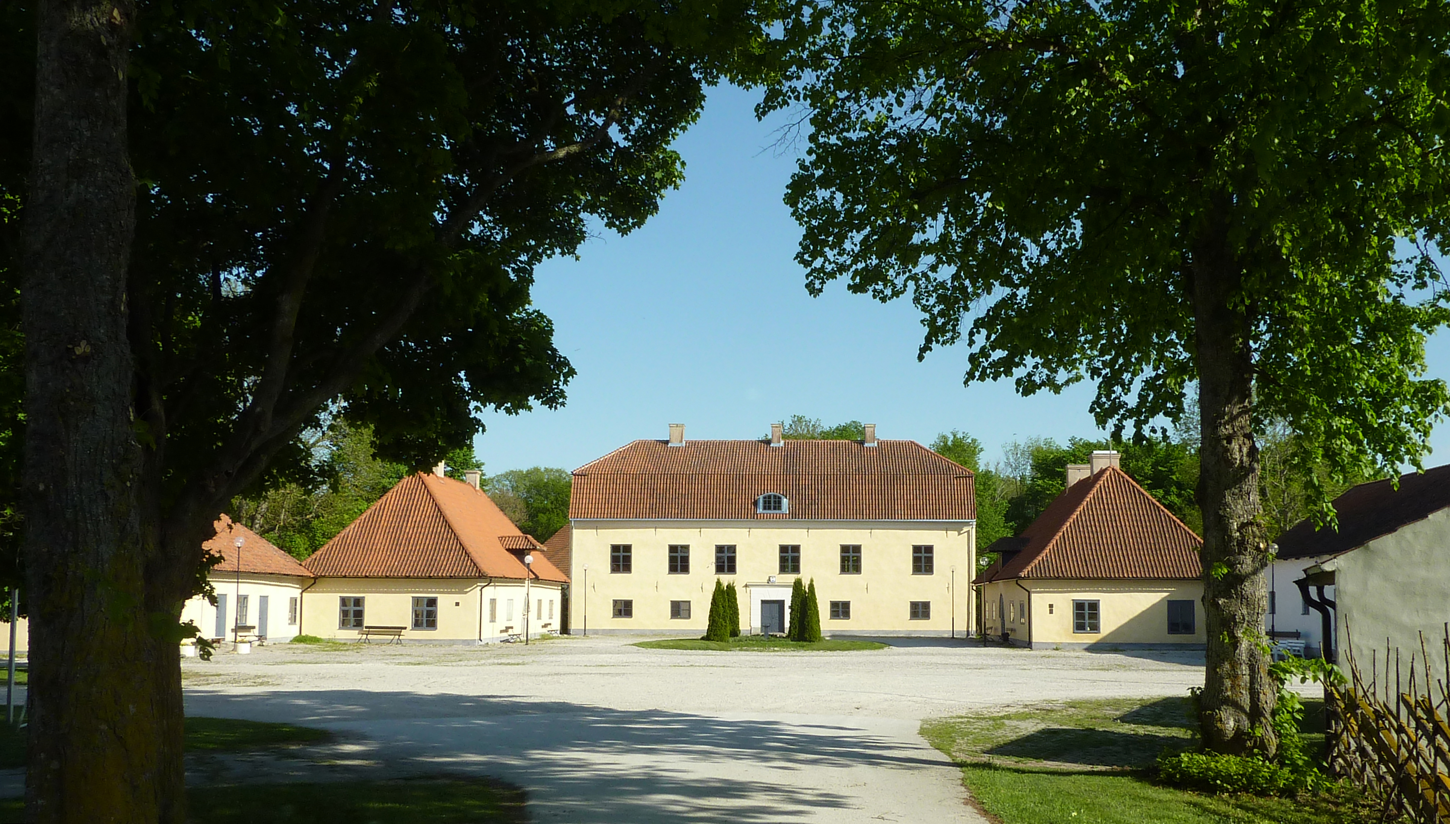 Vy över Roma kungsgård