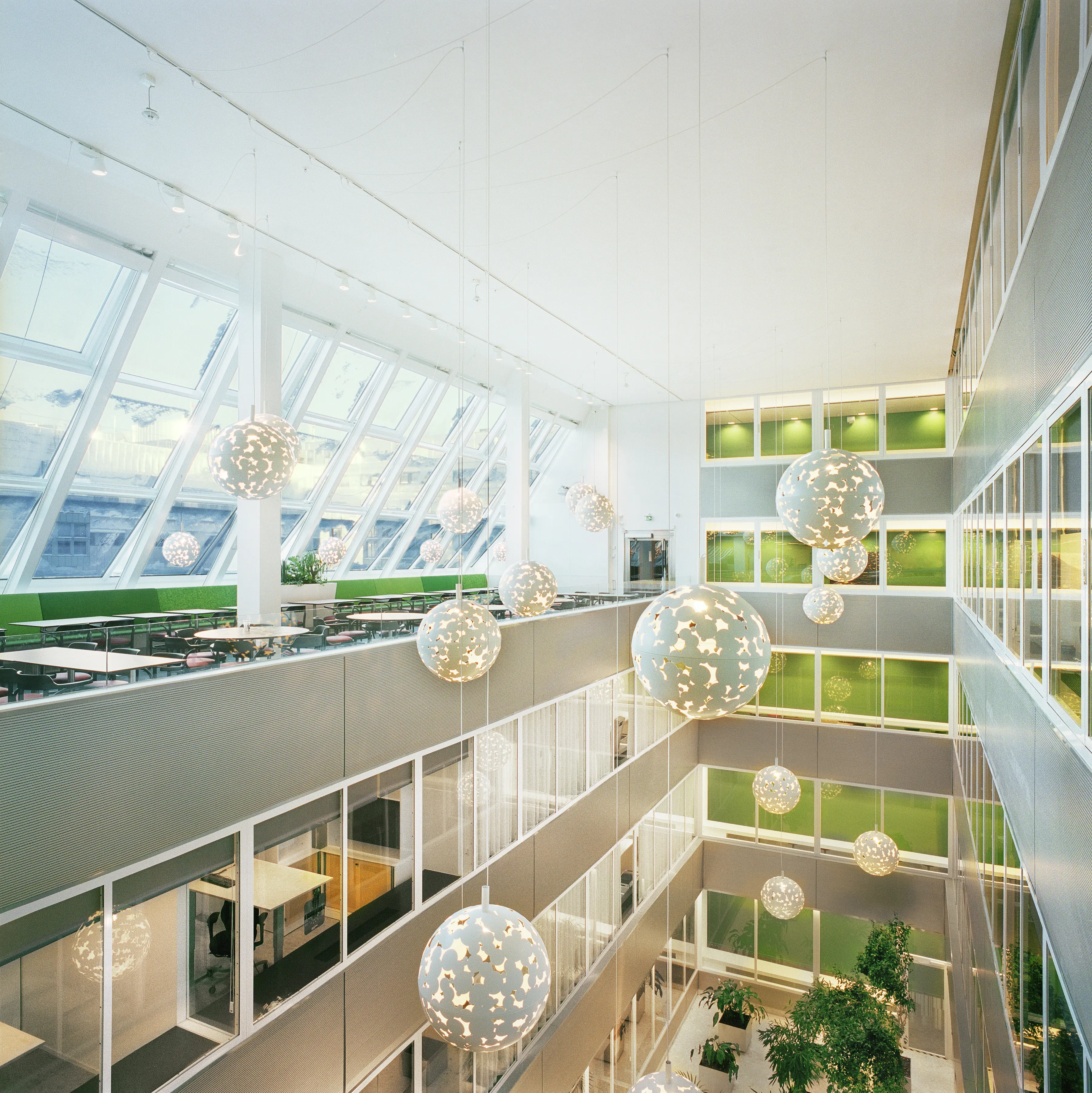 Atriumgård i kvarteret Loen.