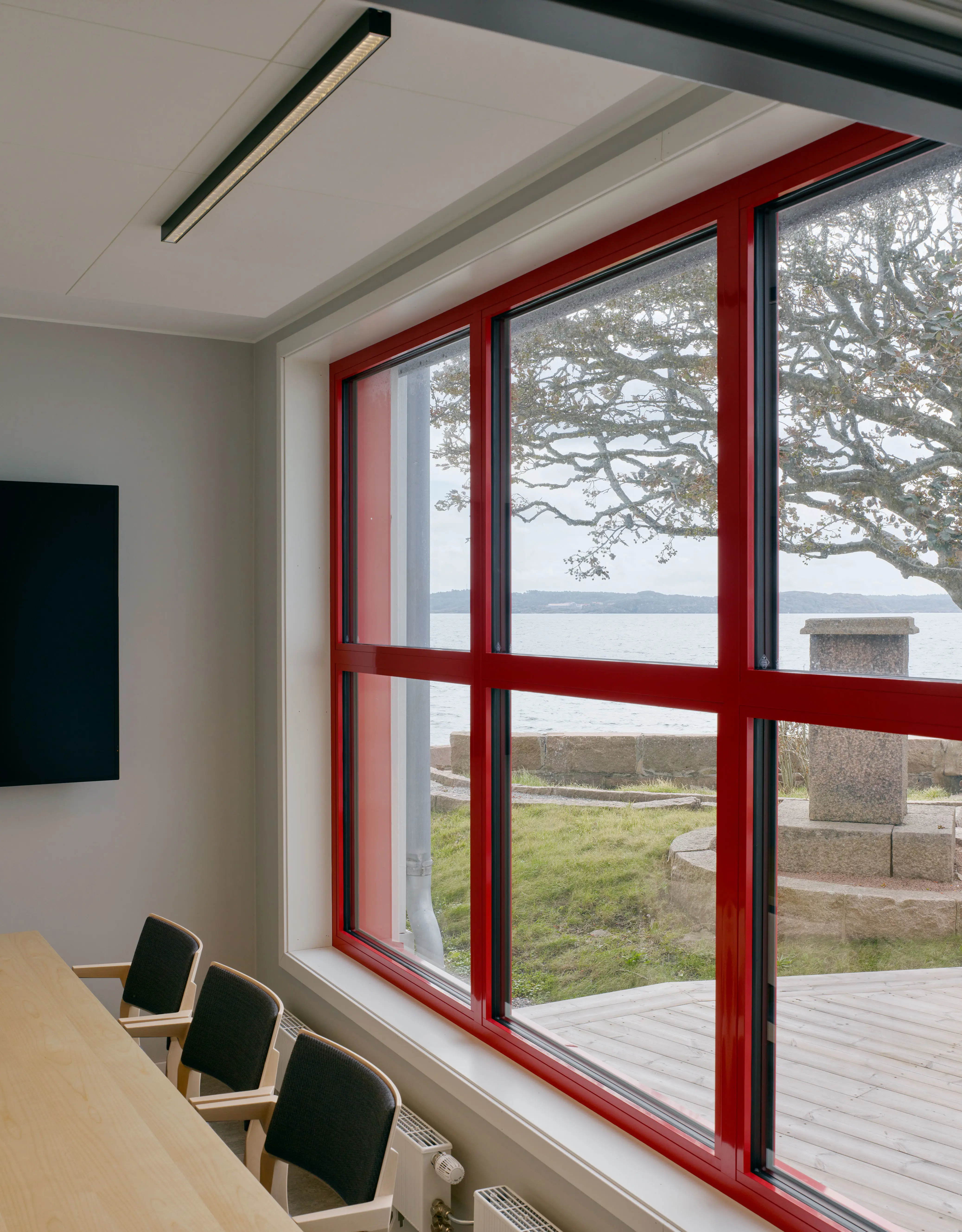 Ett av de nya konferensrummen på Havsfiskelaboratoriet i Lysekil.