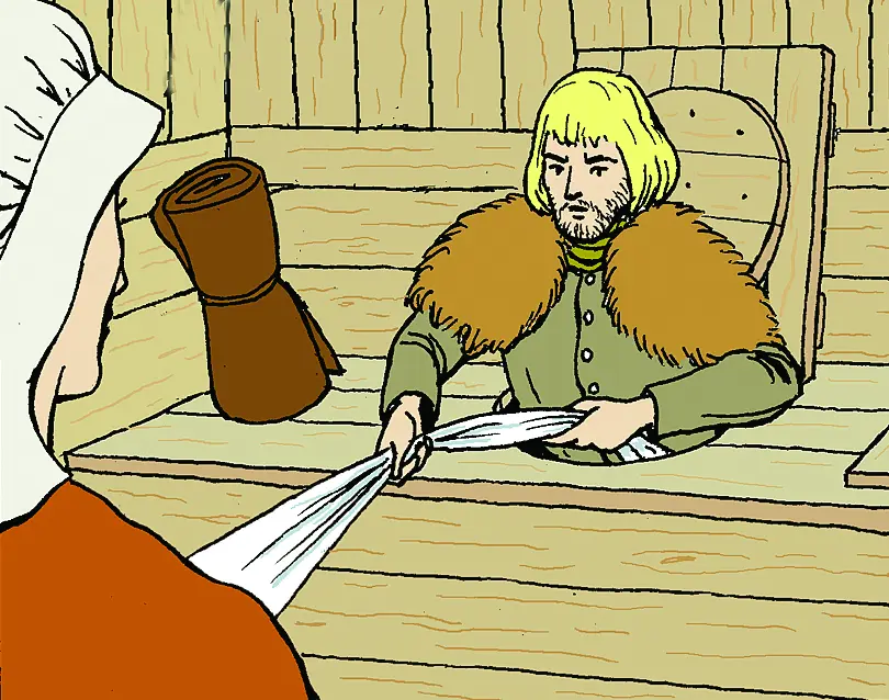 Gustav Eriksson firar sig ut genom dasset på Ornässtugan.