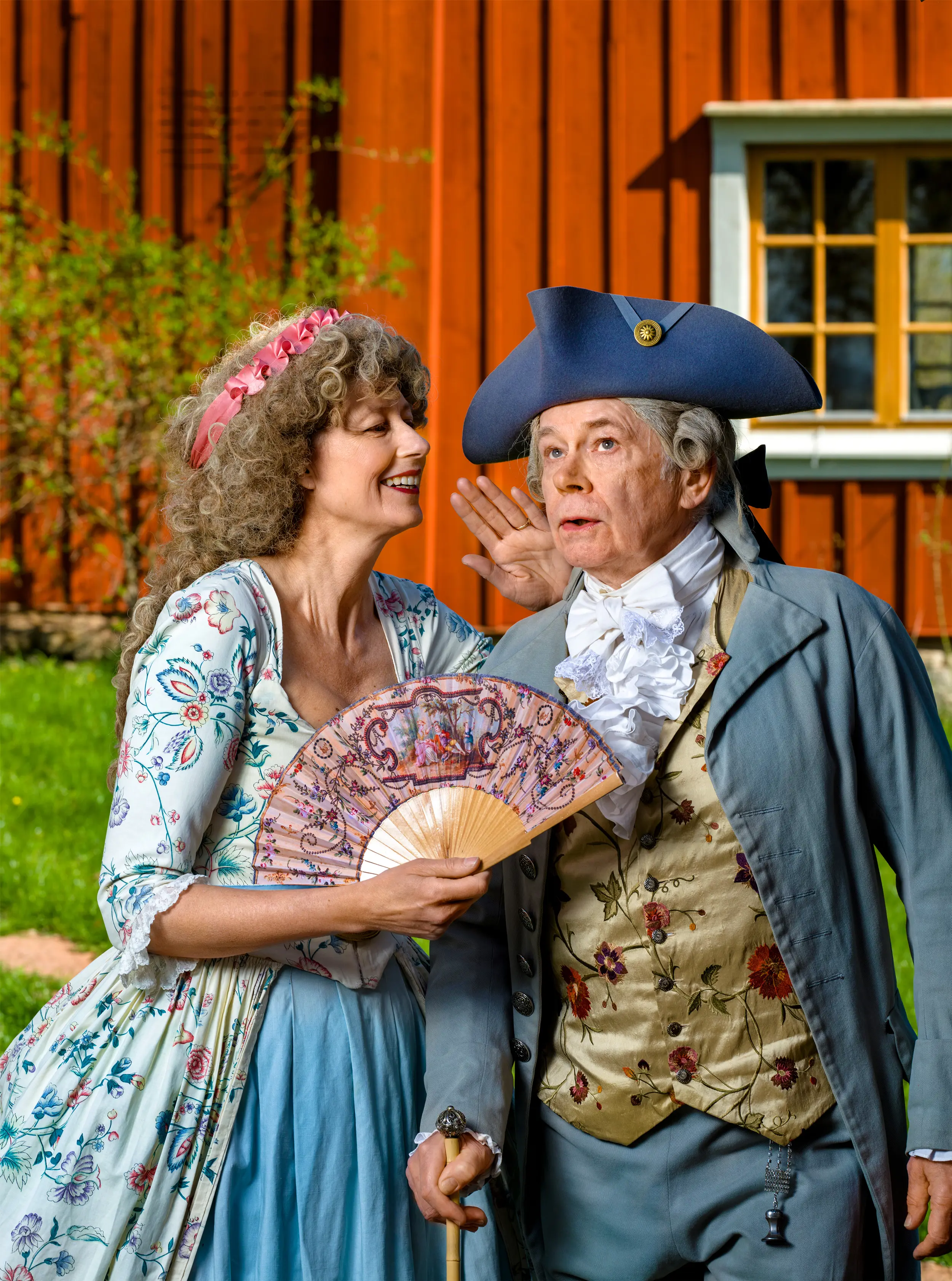 Ulf Ragnarsson och Lisa Wall på Wadstena Gård.