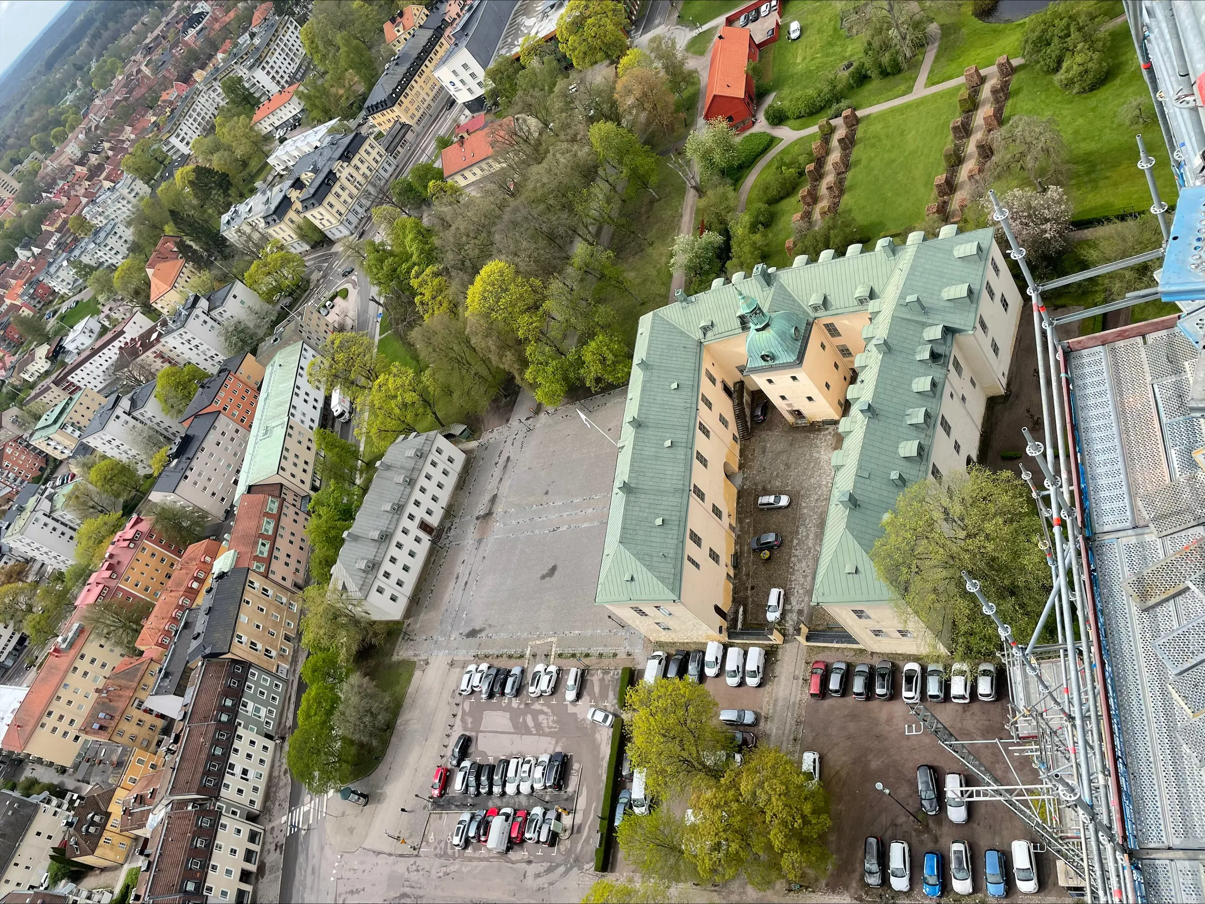 Flygbild Linköpings slott