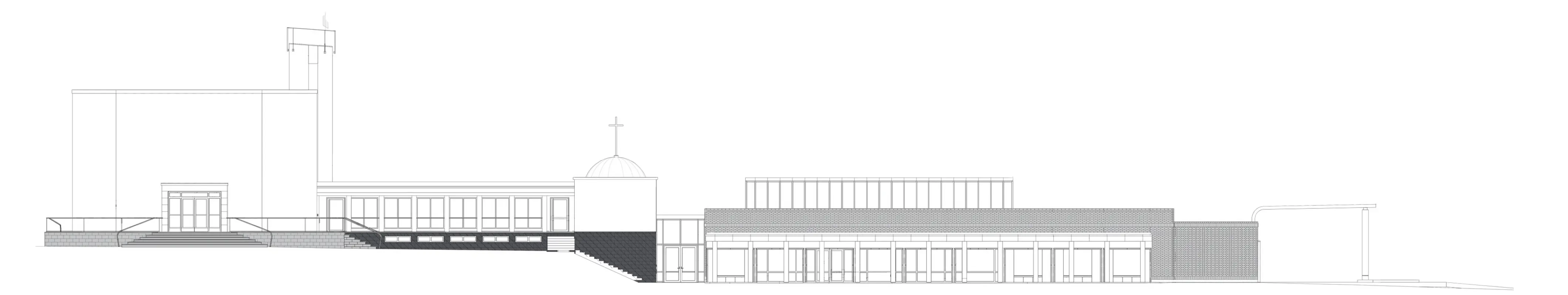 Illustration av Norrköpings krematorium.