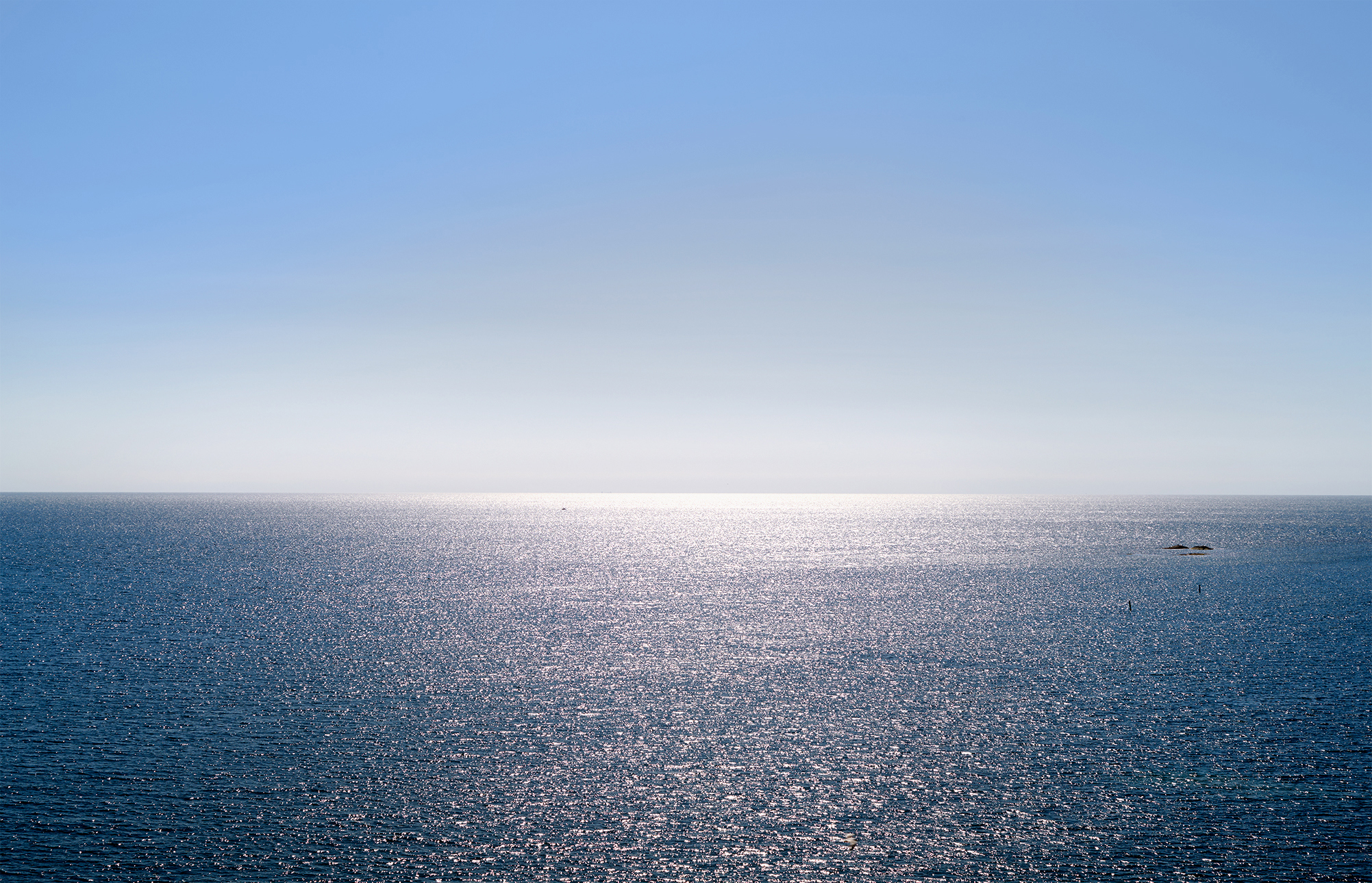 Havet sett från Varbergs fästning
