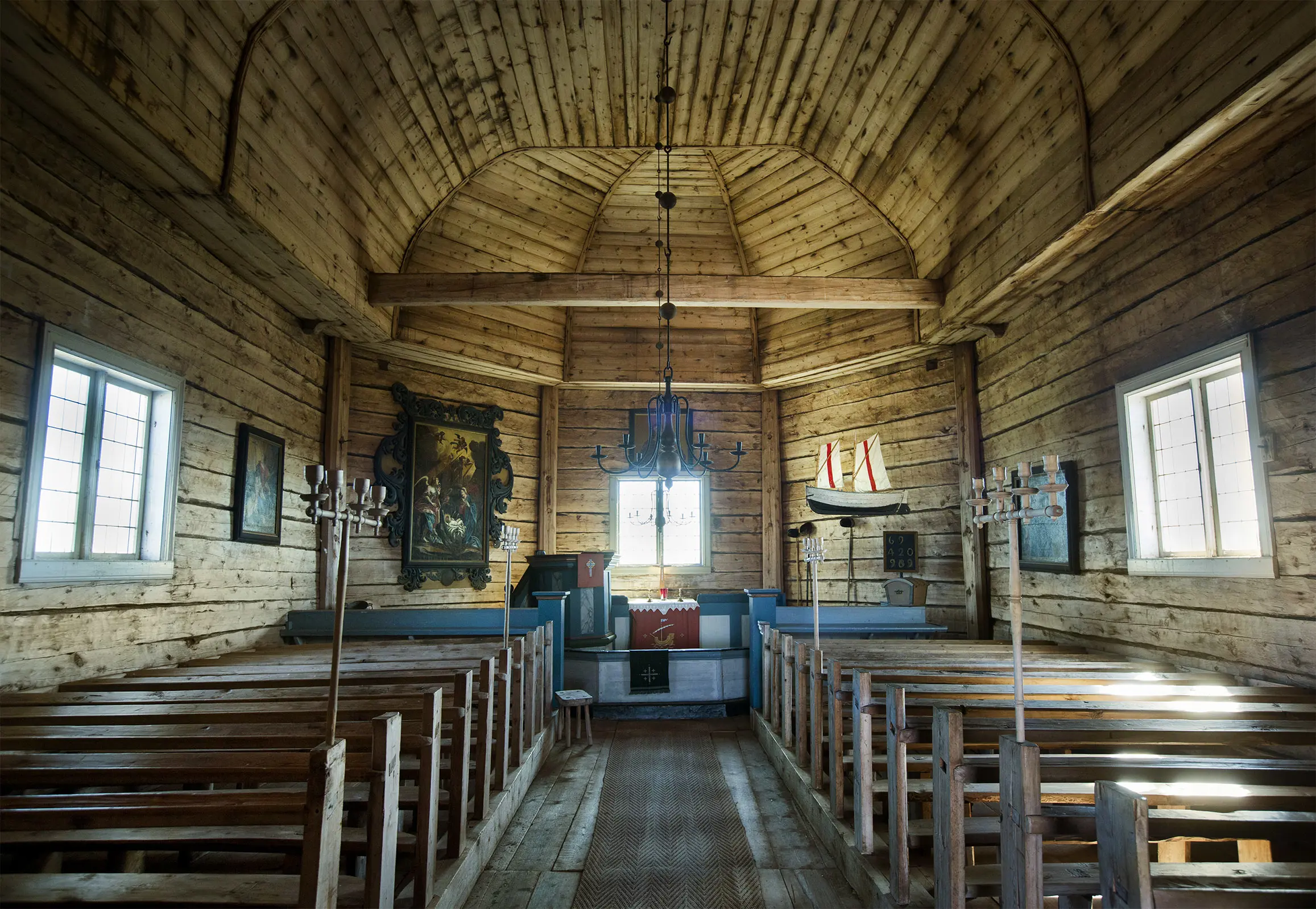 Malörens kyrka - interiör