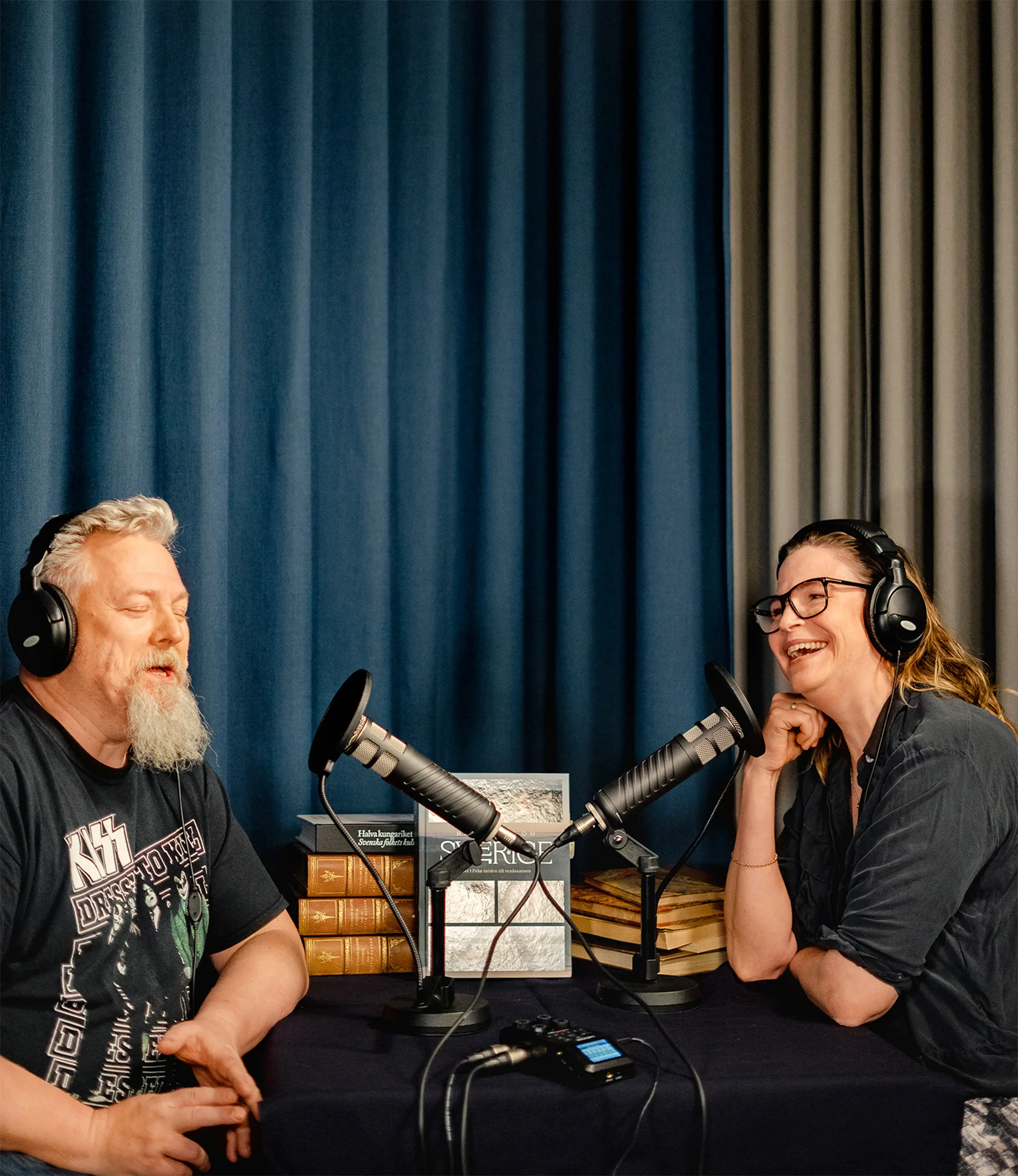 Poddsändning med Magnus Reuterdahl och Malin Åkersten