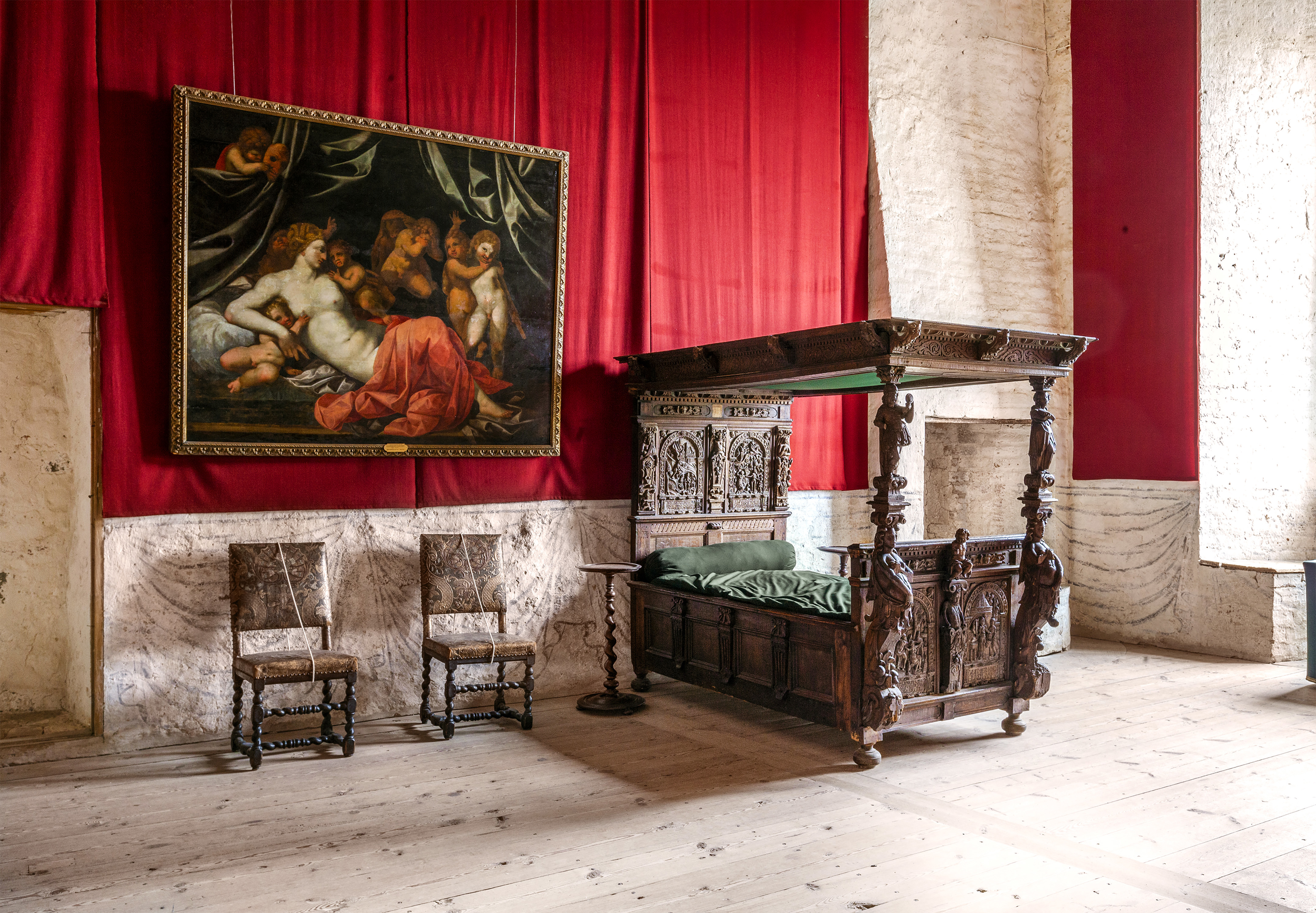 Sängkammare på Vadstena slott