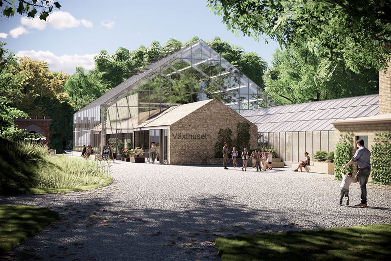 Illustration av nya Palmhuset