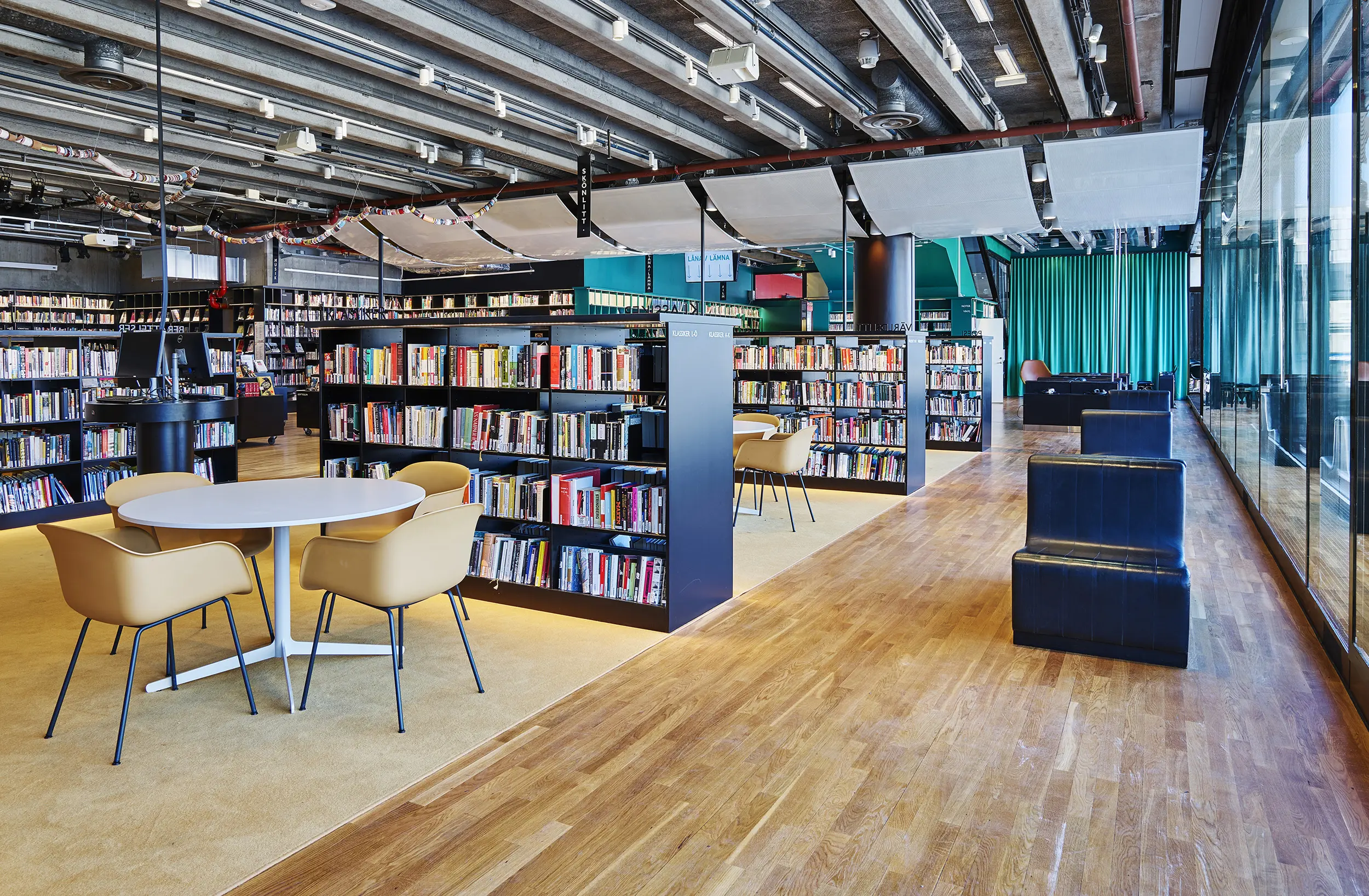 Interiör från Kulturhuset i Stockholm