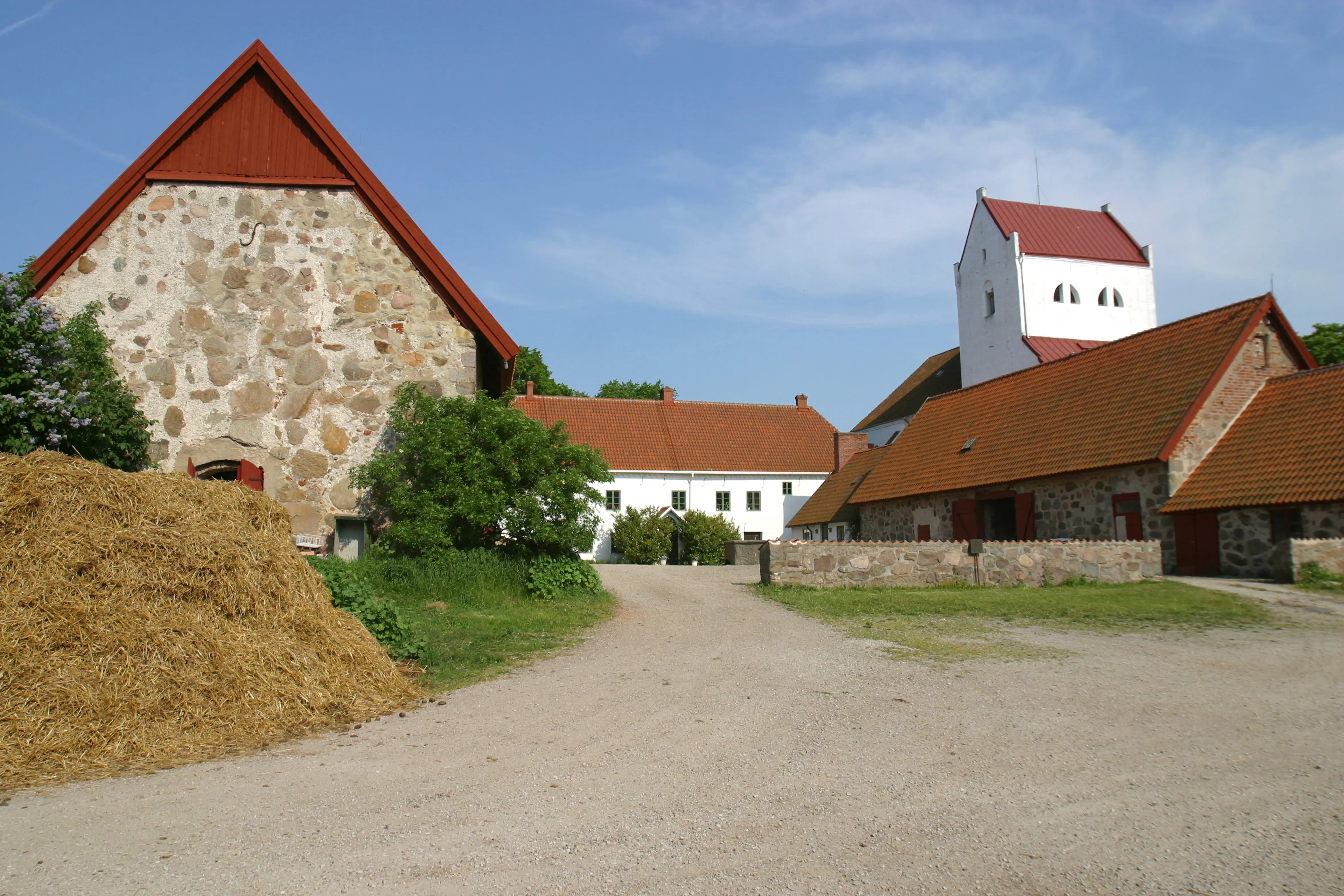 Gårdsplanen vid Dalby kungsgård