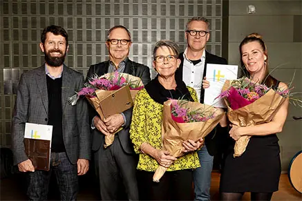 GAJD arkitekter vid prisutdelningen av Helgopriset 2018.