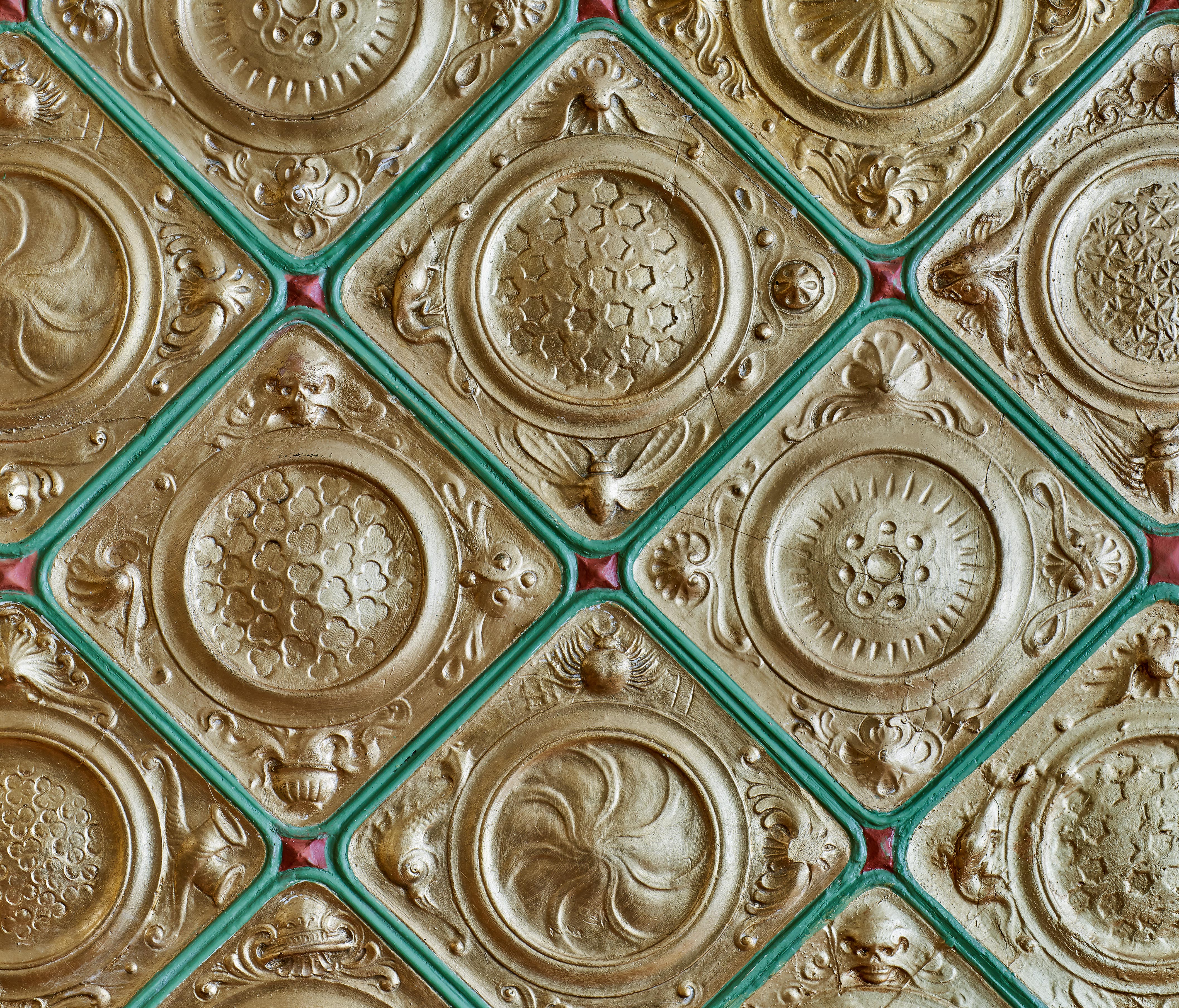 Väggdetalj från Guldrummet i Rosenbad