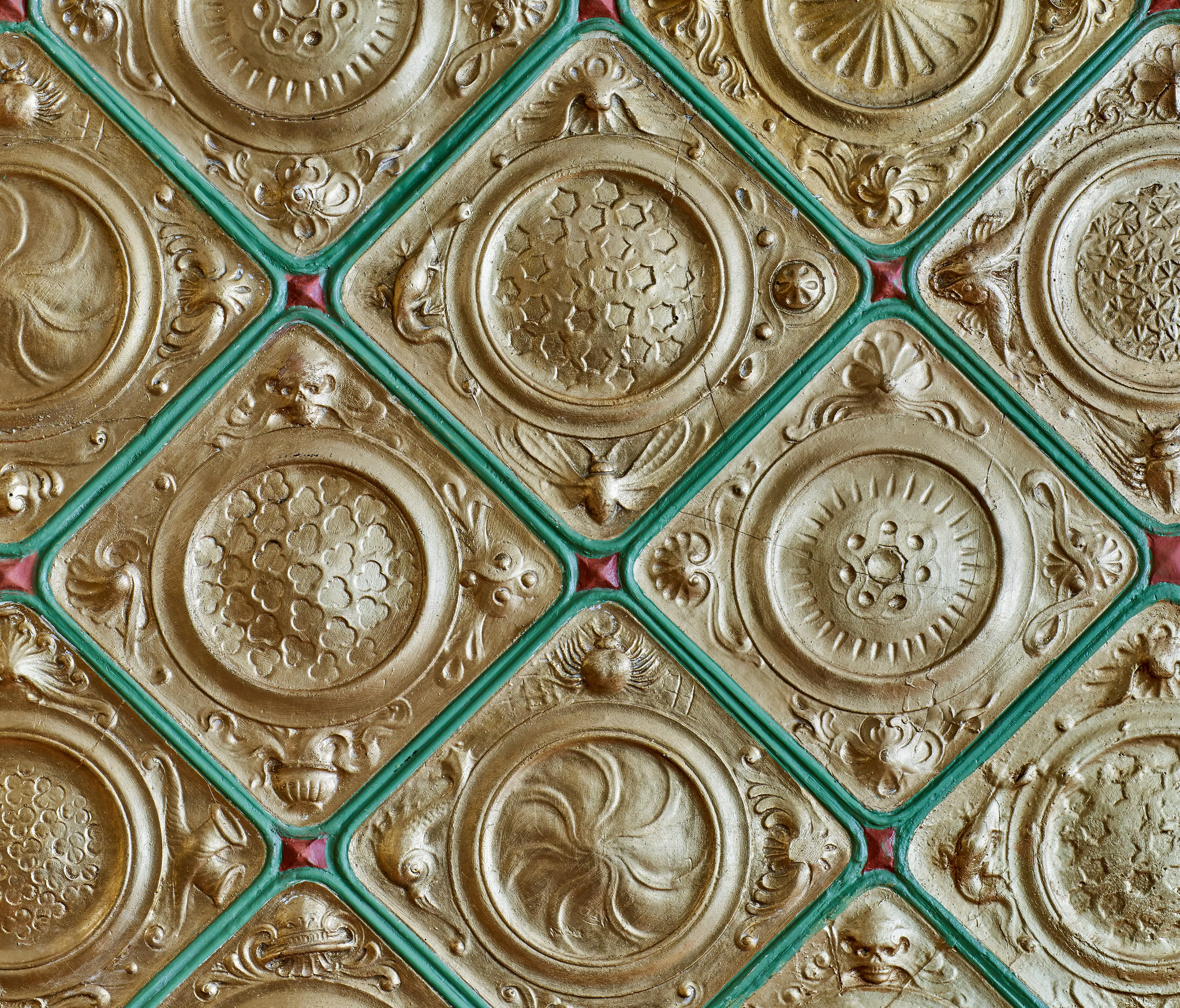 Väggdetalj från Guldrummet i Rosenbad