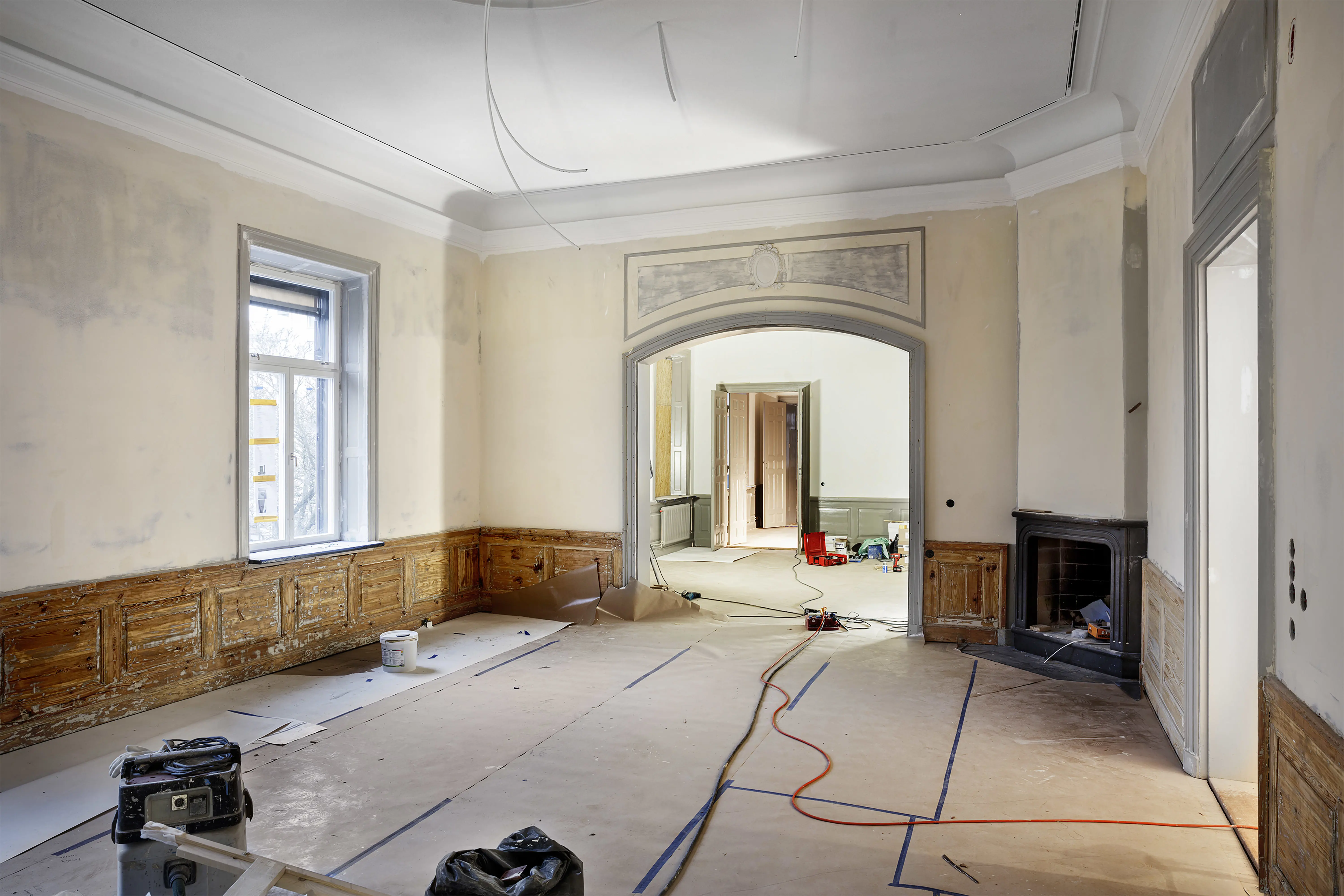 En av salongerna på Kristianstad residens