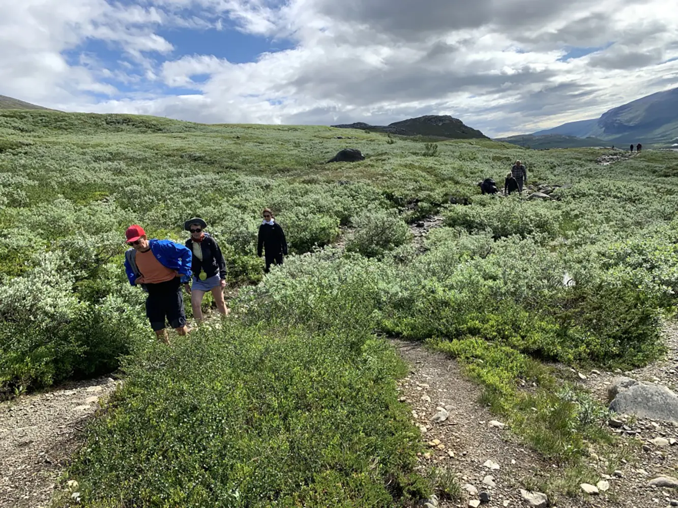 Mot Kebnekaise från Nikkaluokta är det 19 kilometers vandring.