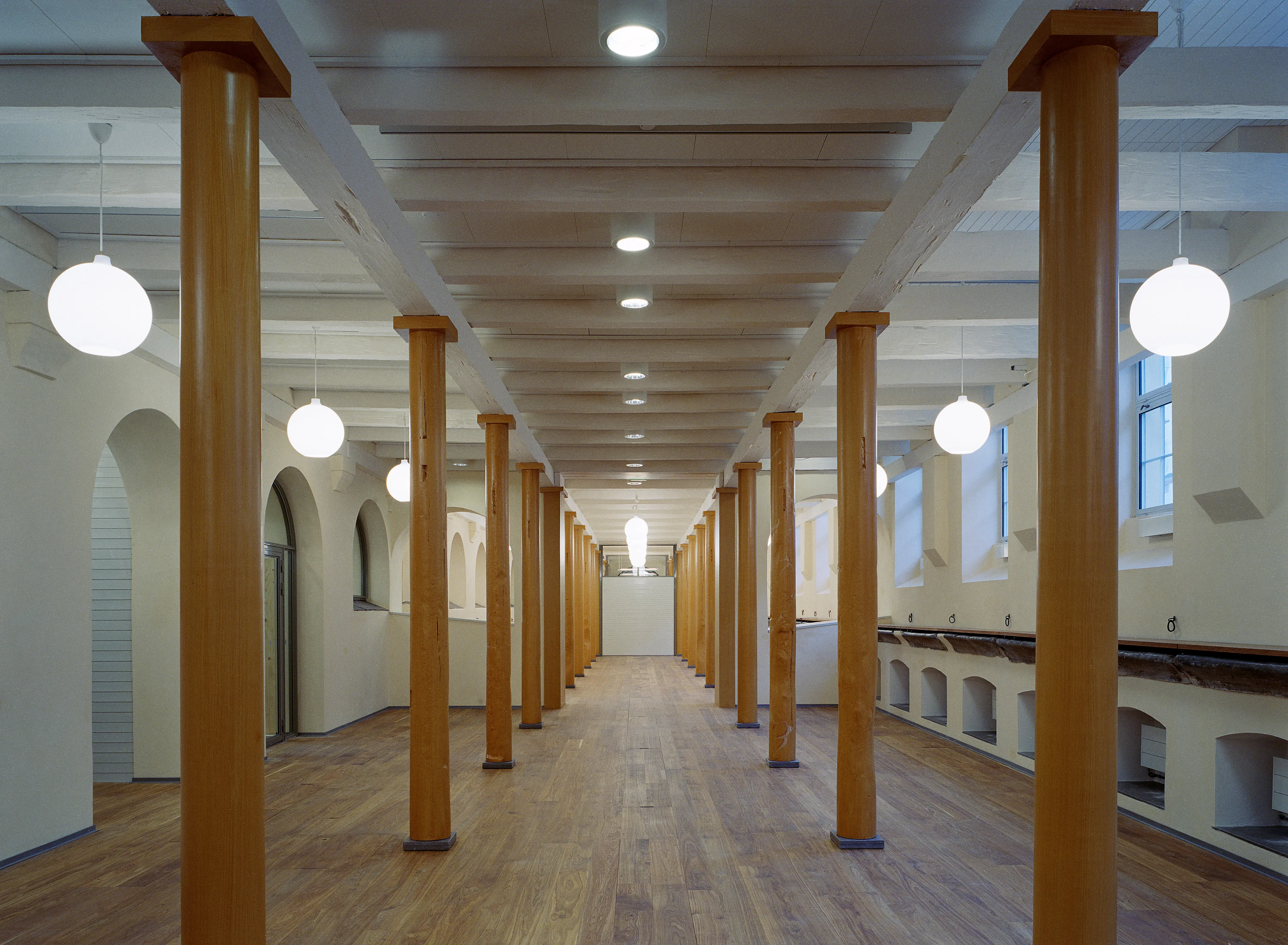 Interiör, Östra stallet i kvarteret Krubban efter ombyggnad och restaurering.