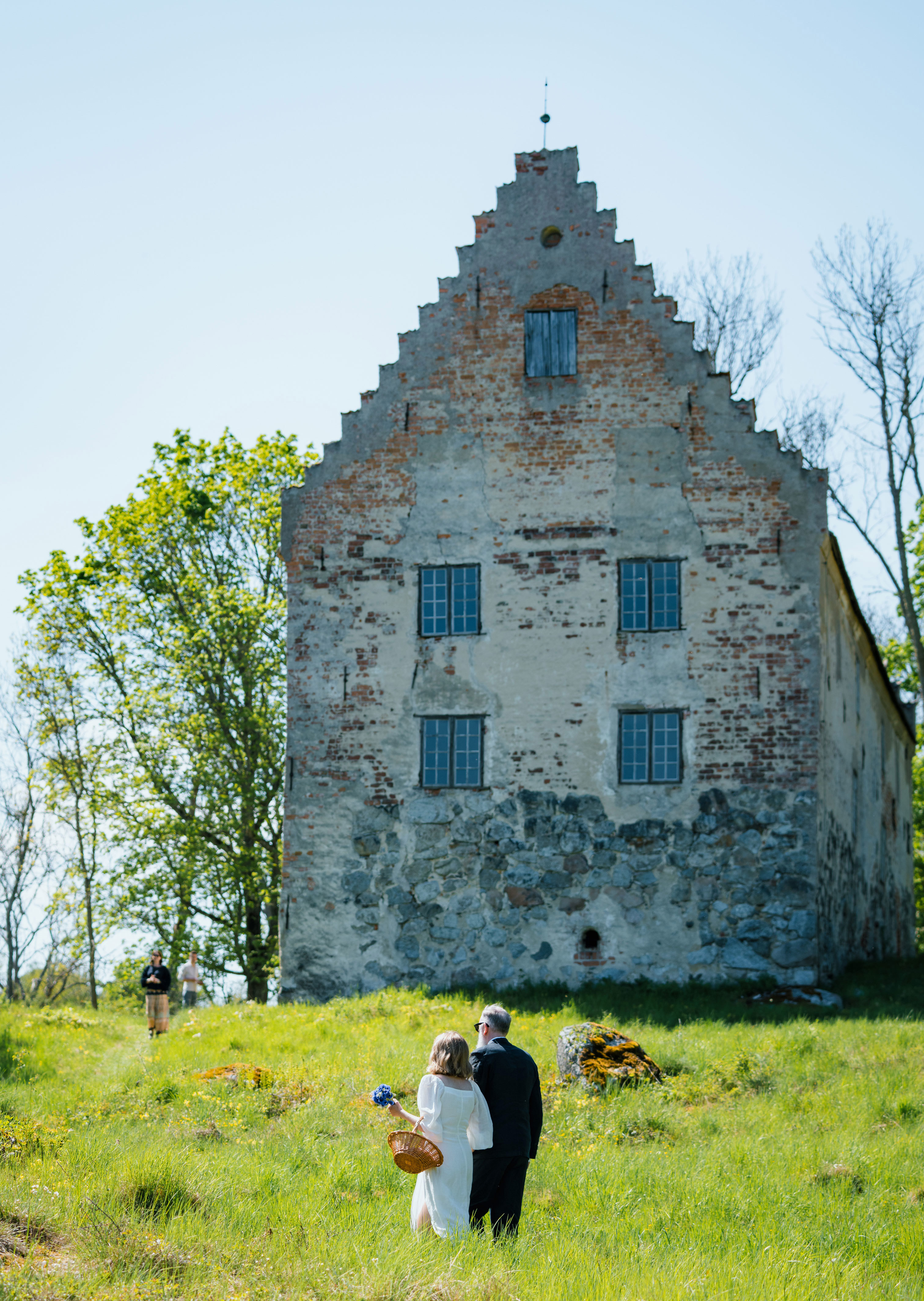 Brudpar vid Utö hus