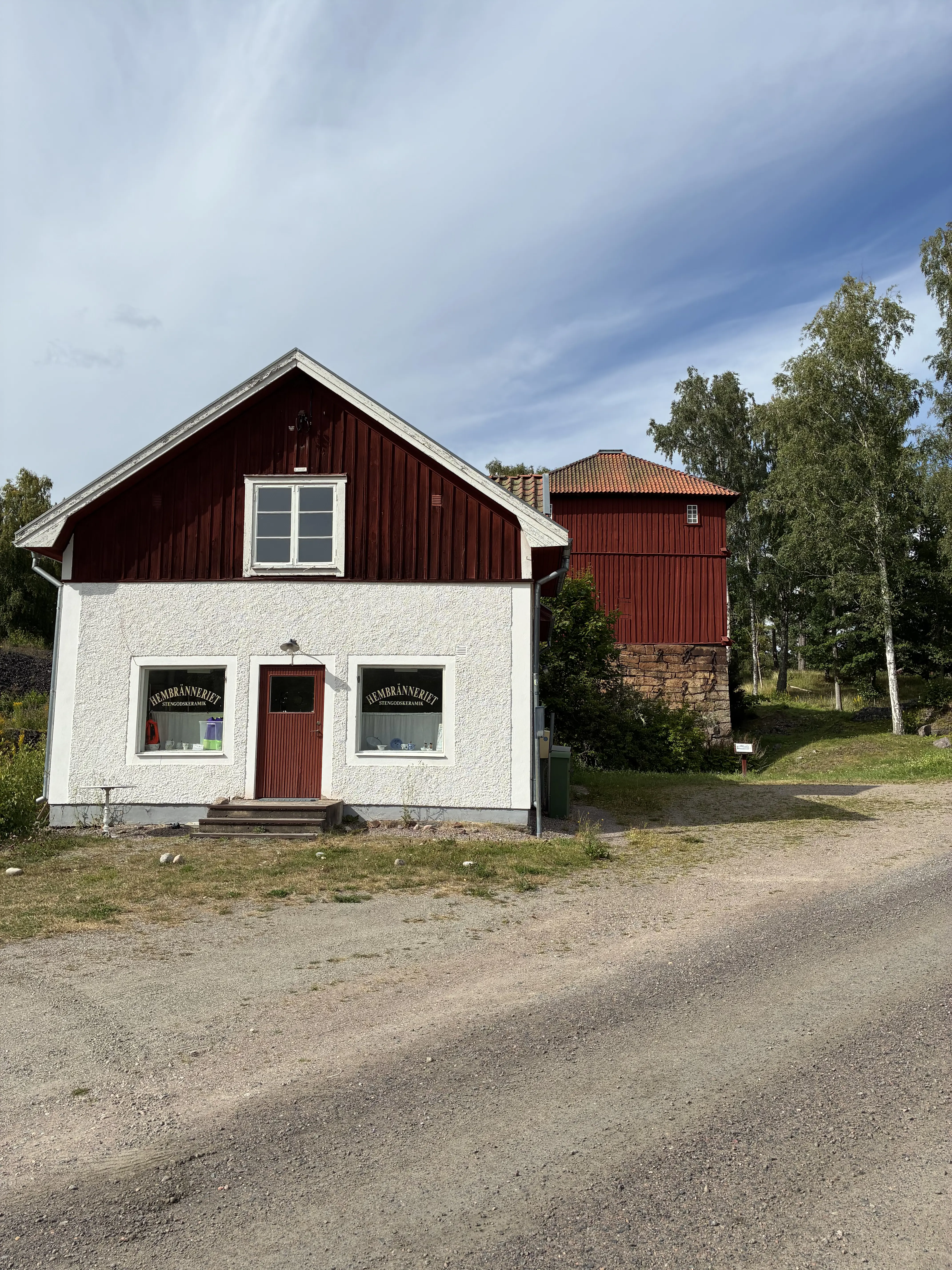 Framsidan av butikslokalen