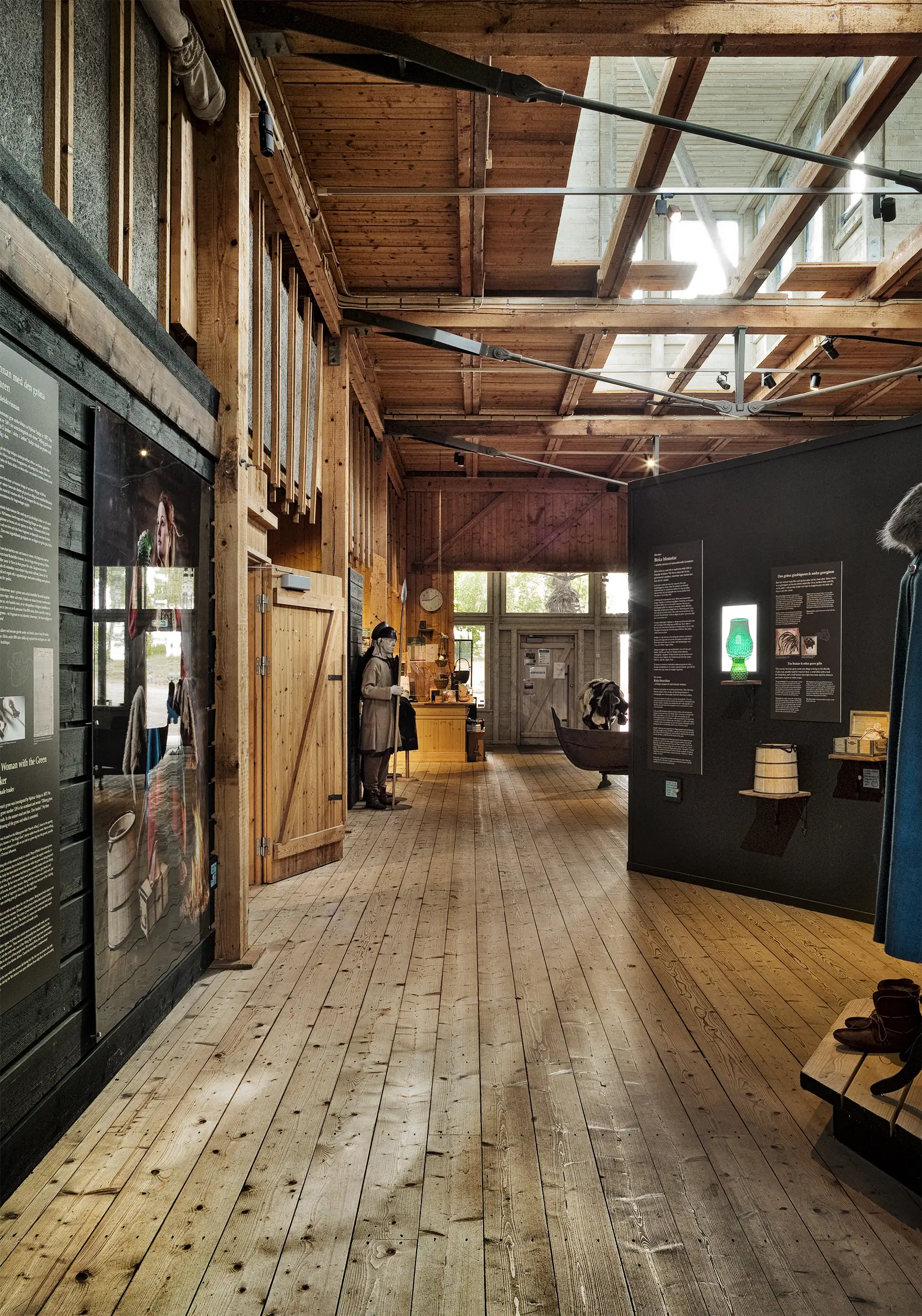 Interiör från museet på Birka
