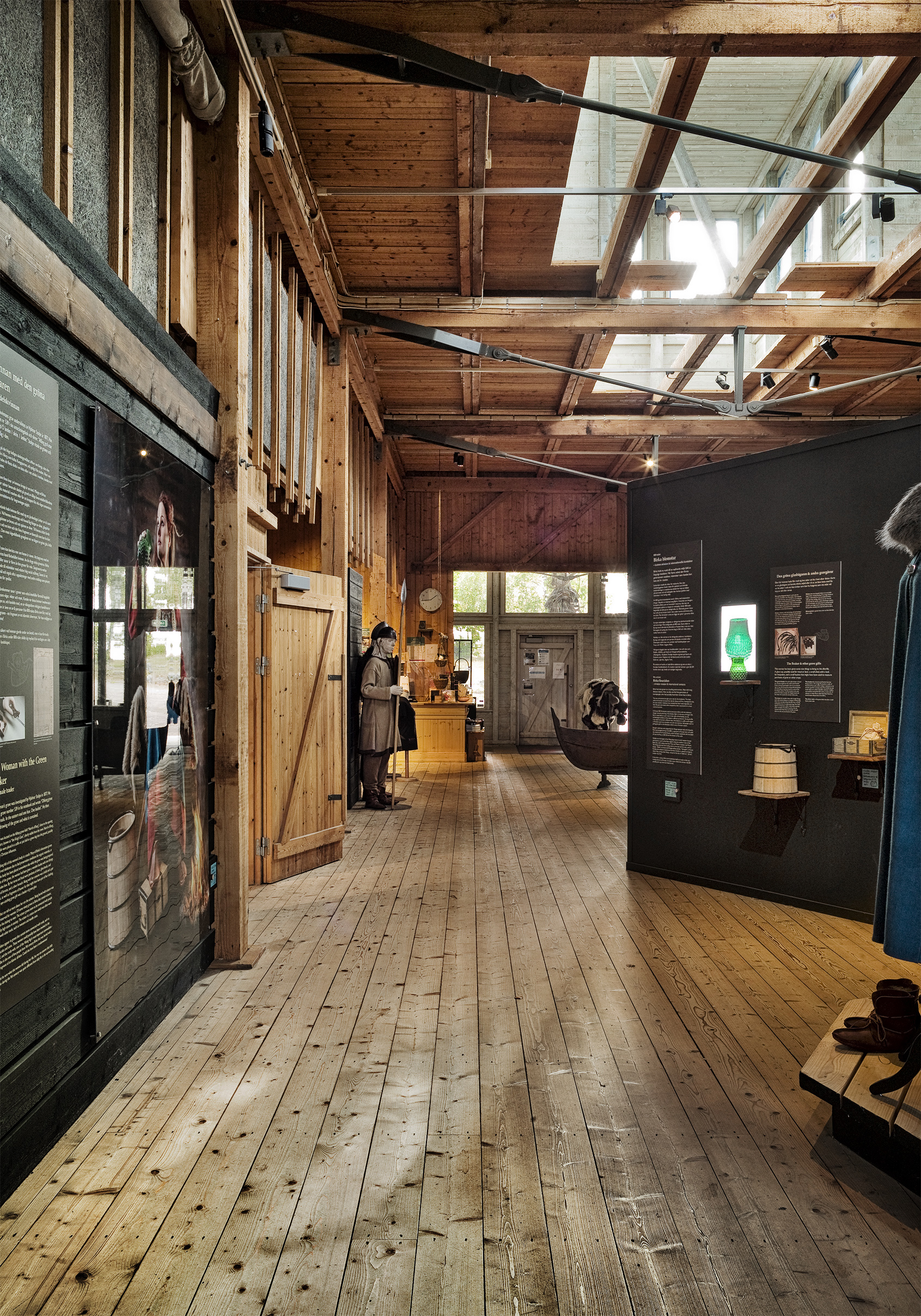 Interiör från museet på Birka