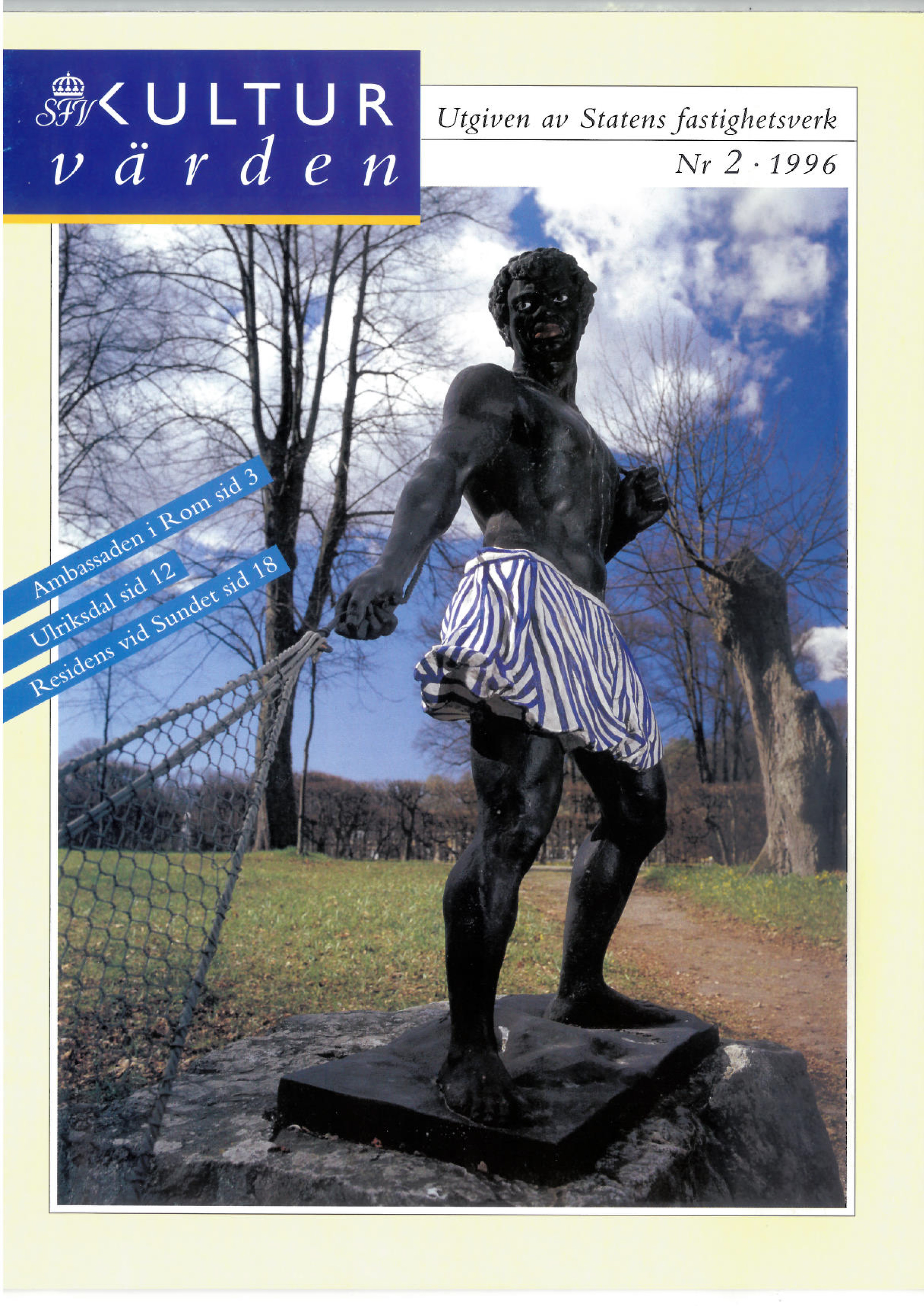 De nätdragande morianerna vid sin bro över Igelbäcken i Ulriksdals slottspark.