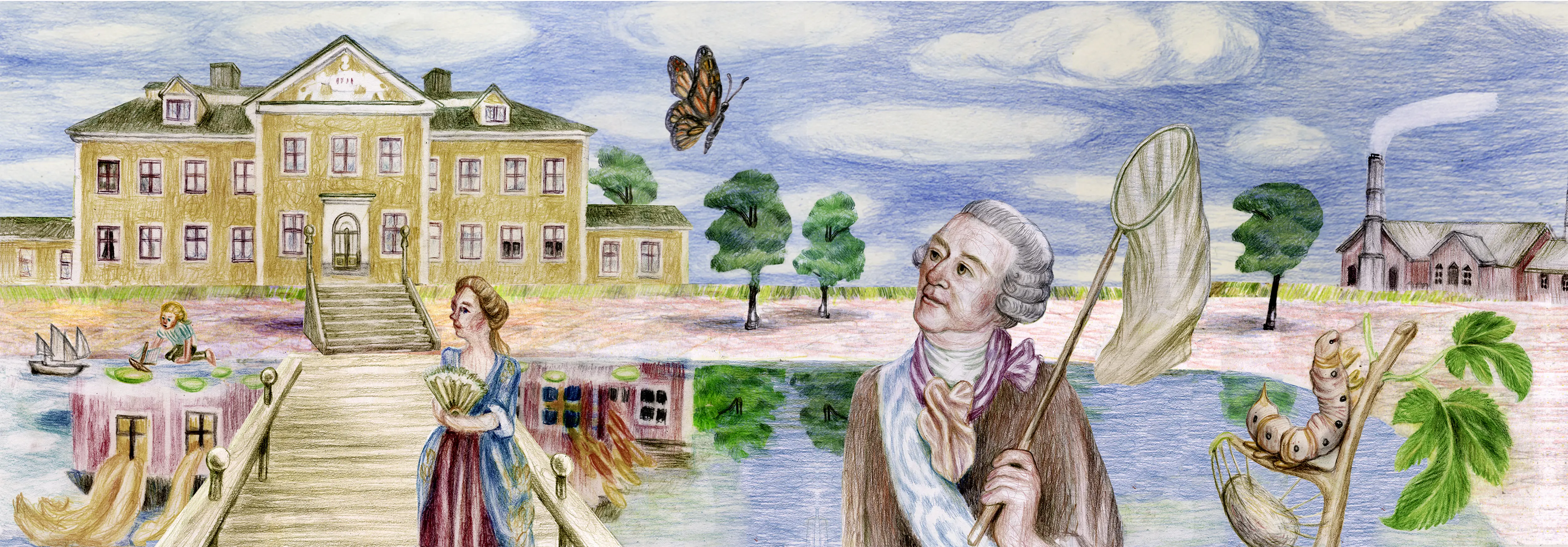 Illustration till anekdoten om Lövstabruk.