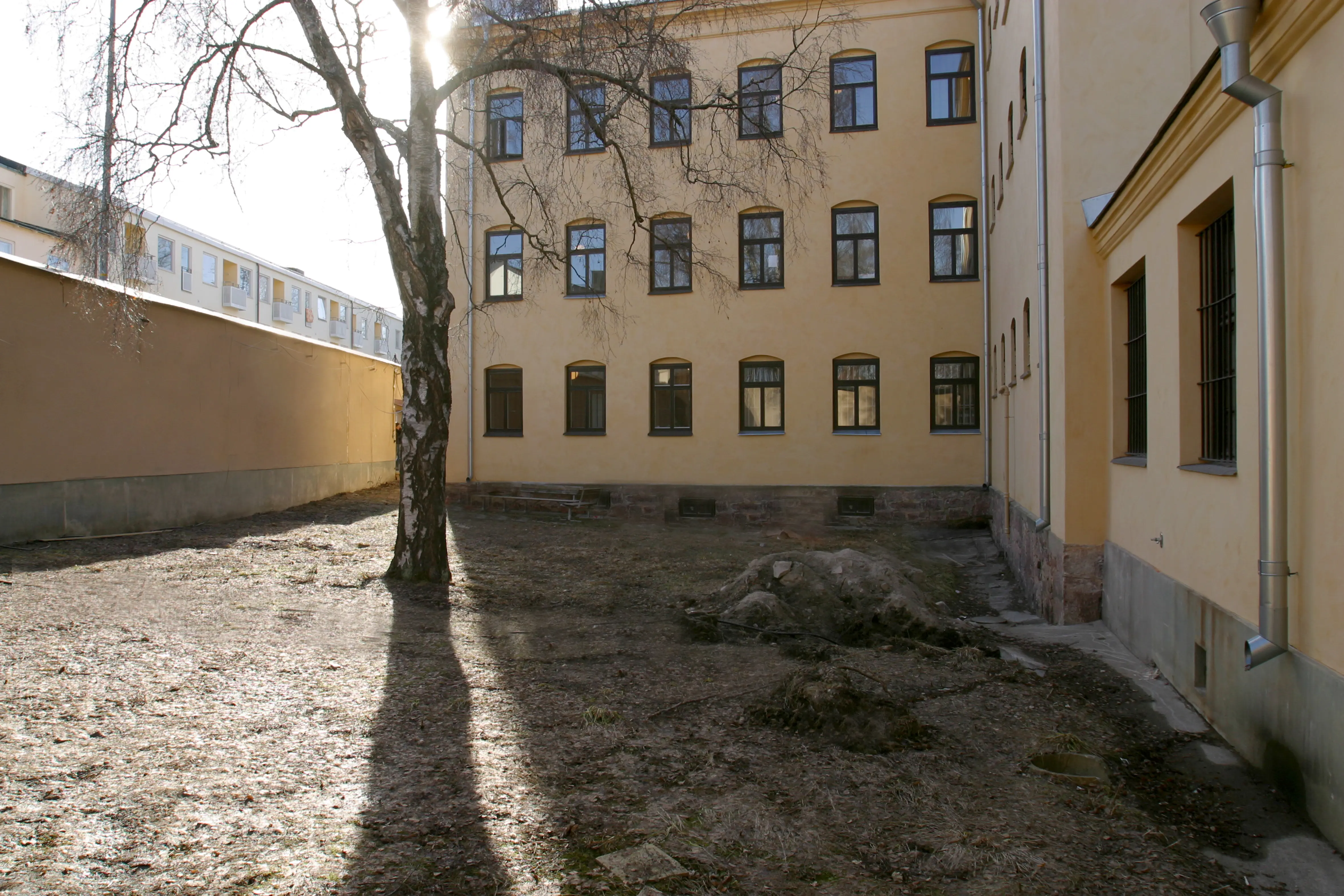 Rastgård vid gamla länsfängelset i Gävle.