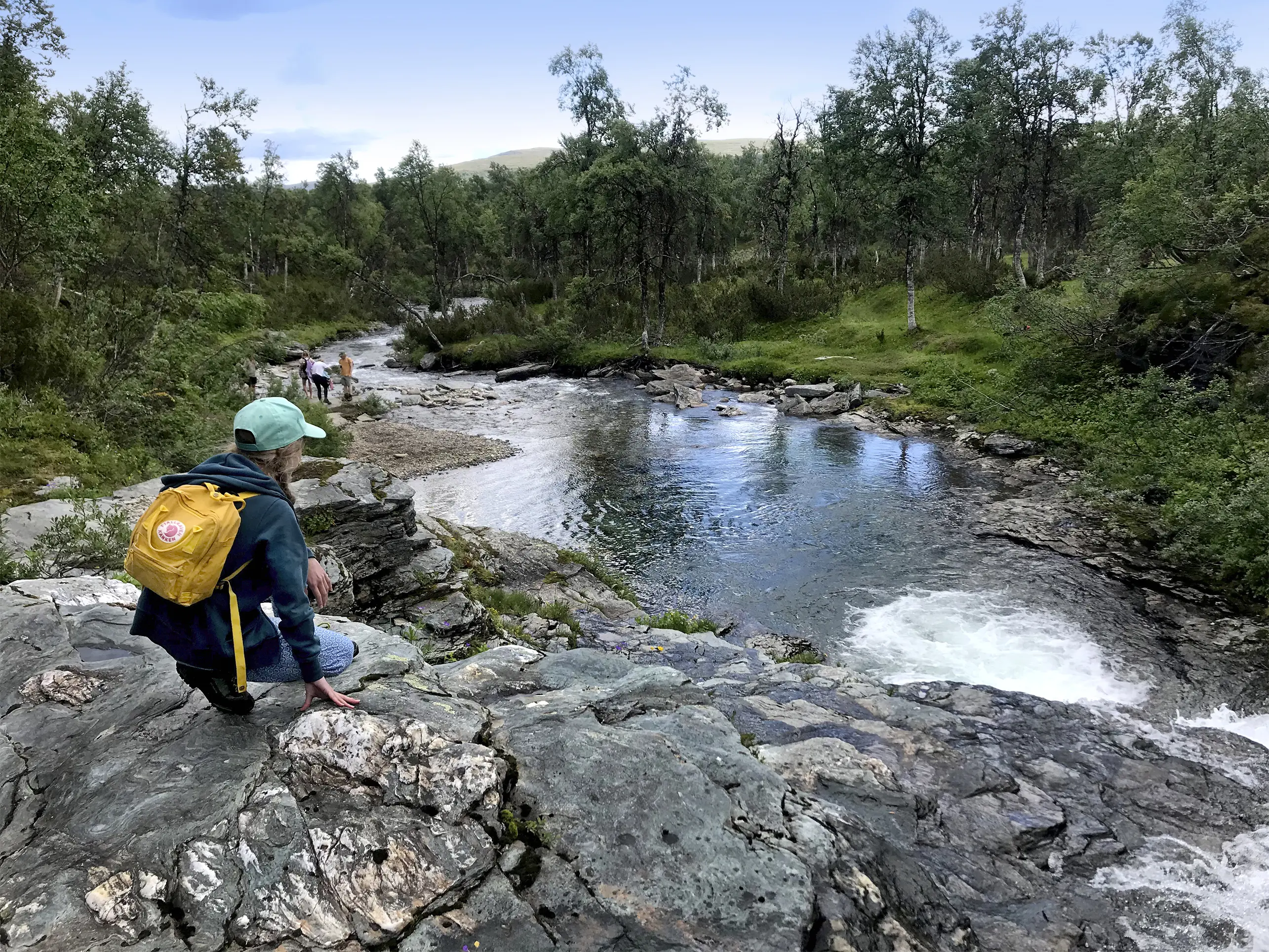 Fjällvandring mot natura 2000-området Klinken i Bruksvallarna, Härjedalen.