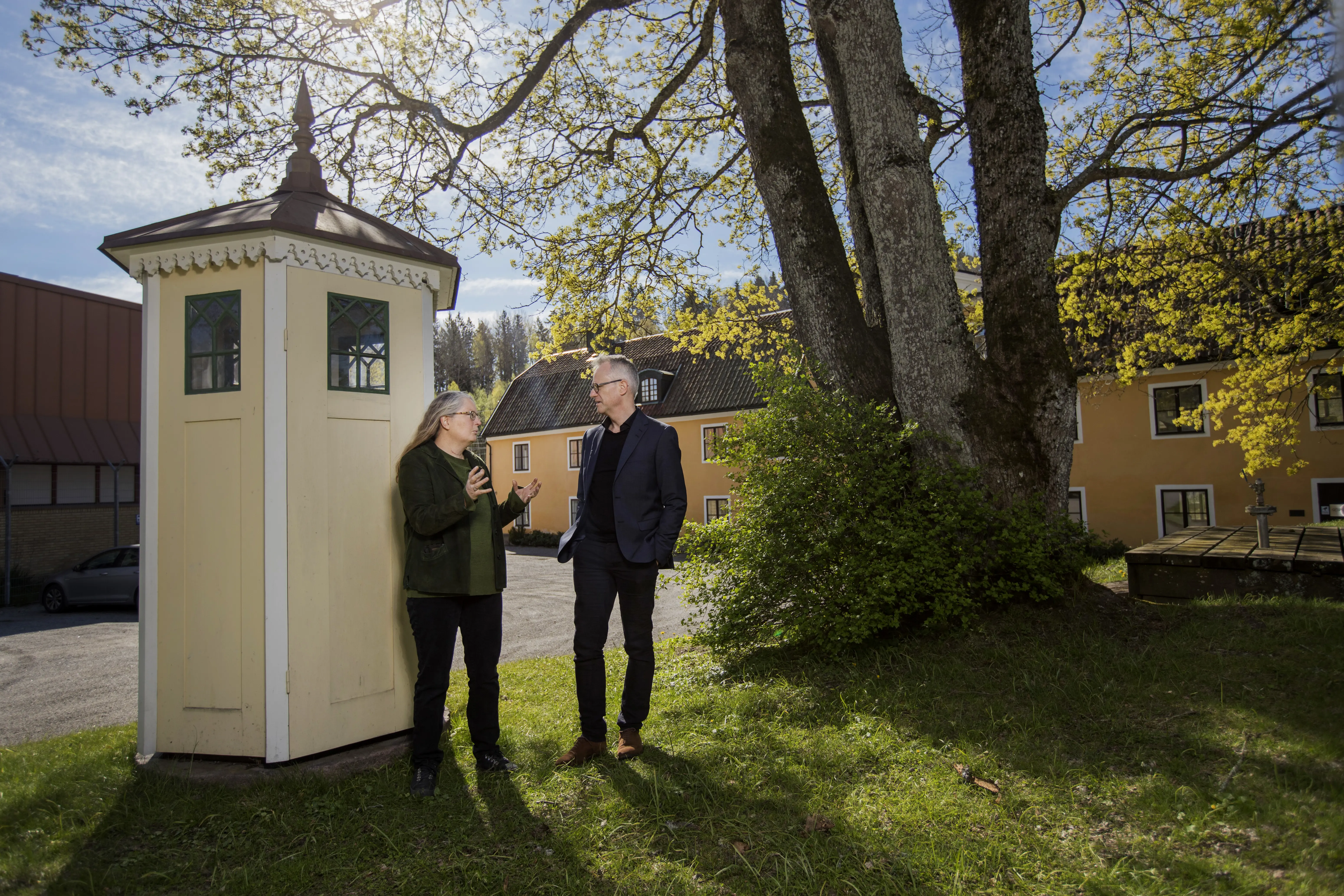 Elsa Notstrand och Ola Hellekant Nilsson, slotts- och husarkitekter.