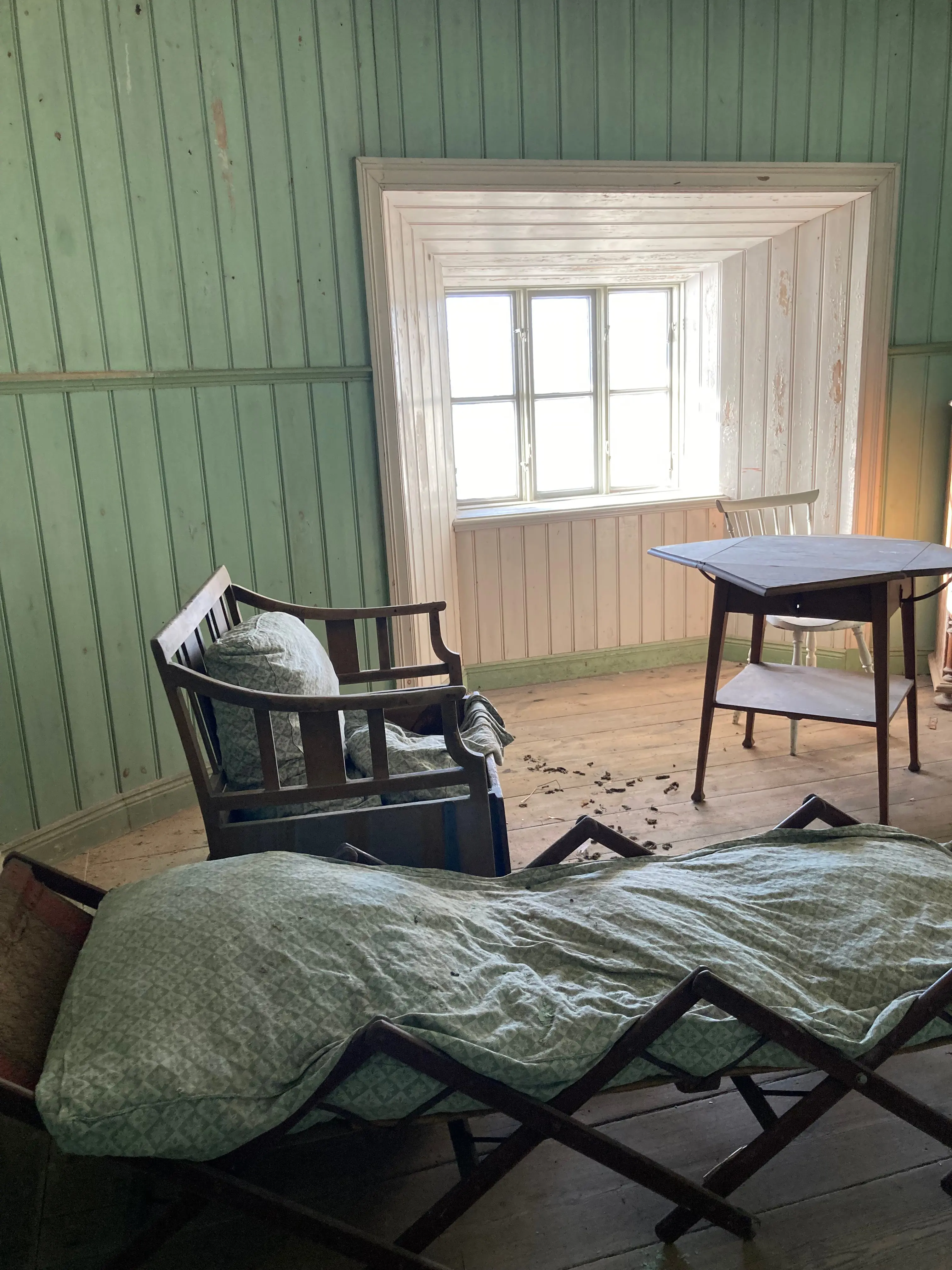 Inrett rum på fyren Godnatt