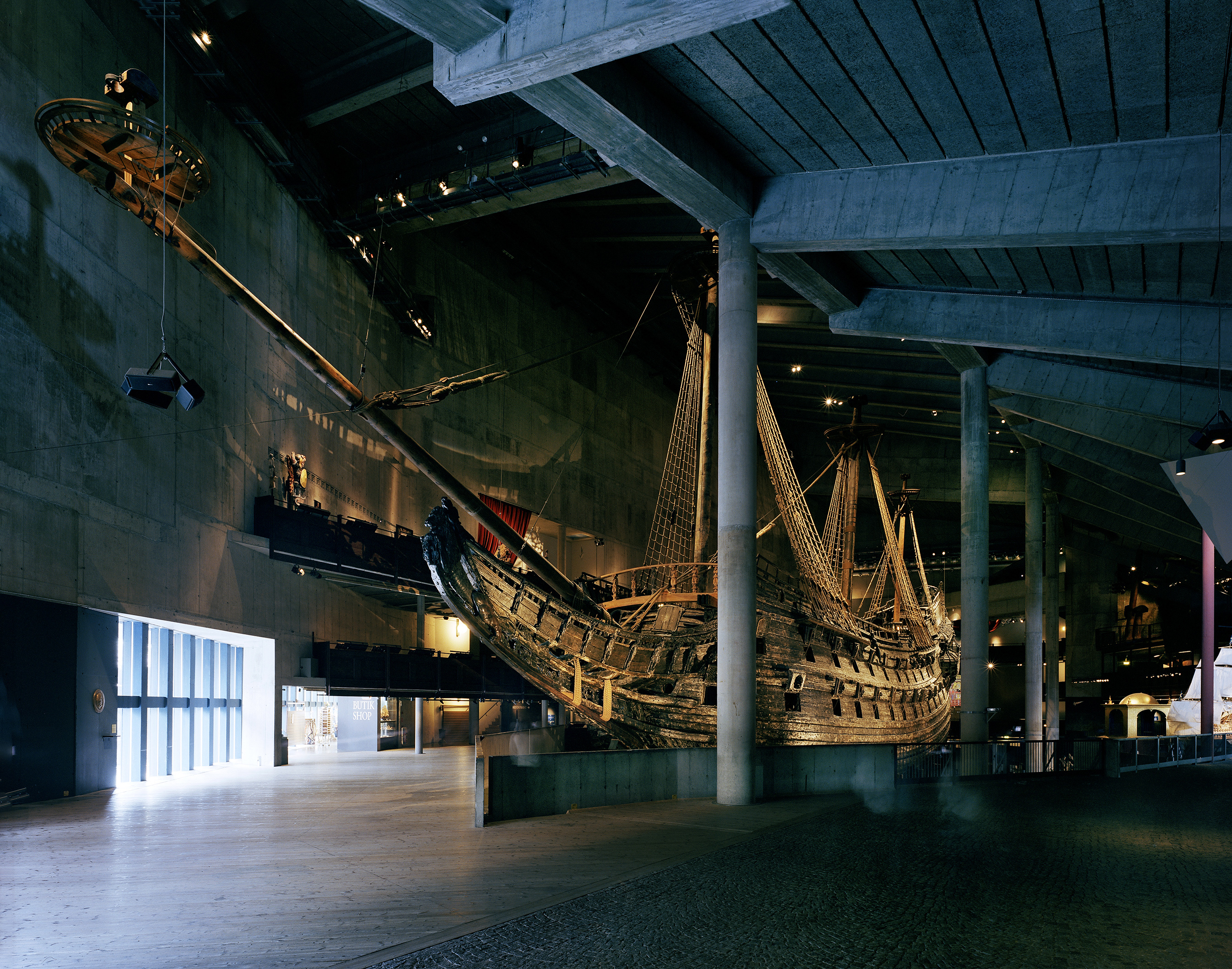 Interiör från Vasamuseet