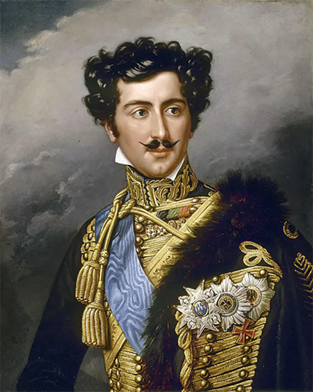 Kronprins Oskar målad av Joseph Karl Stieler