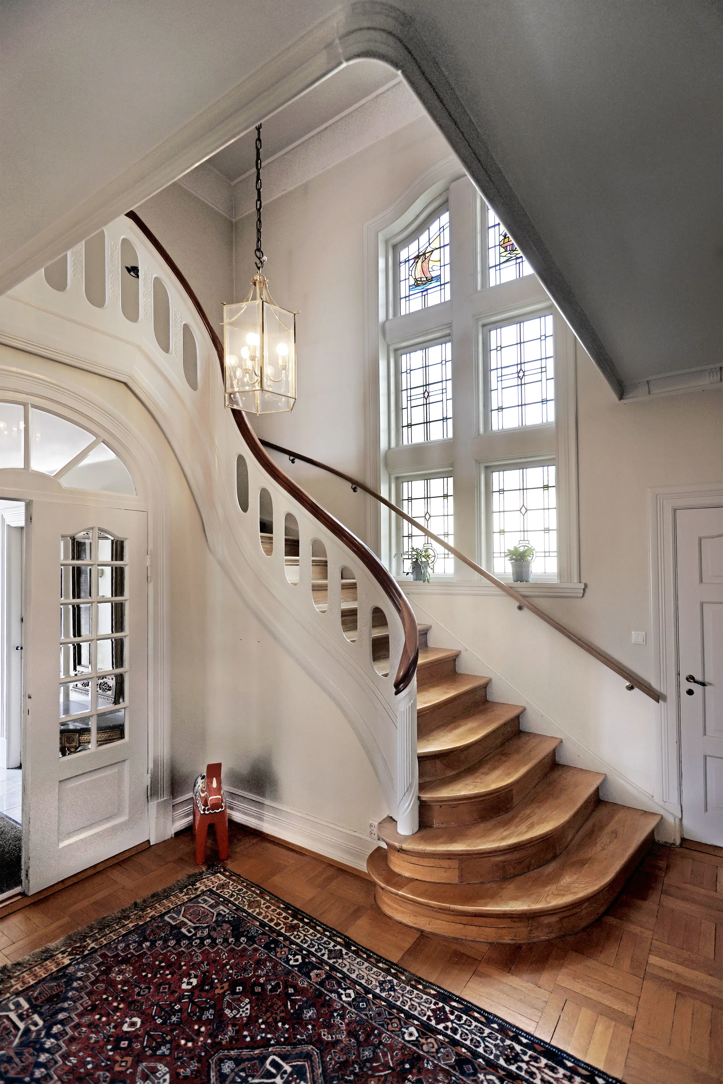 Trappa i residenset på Island.